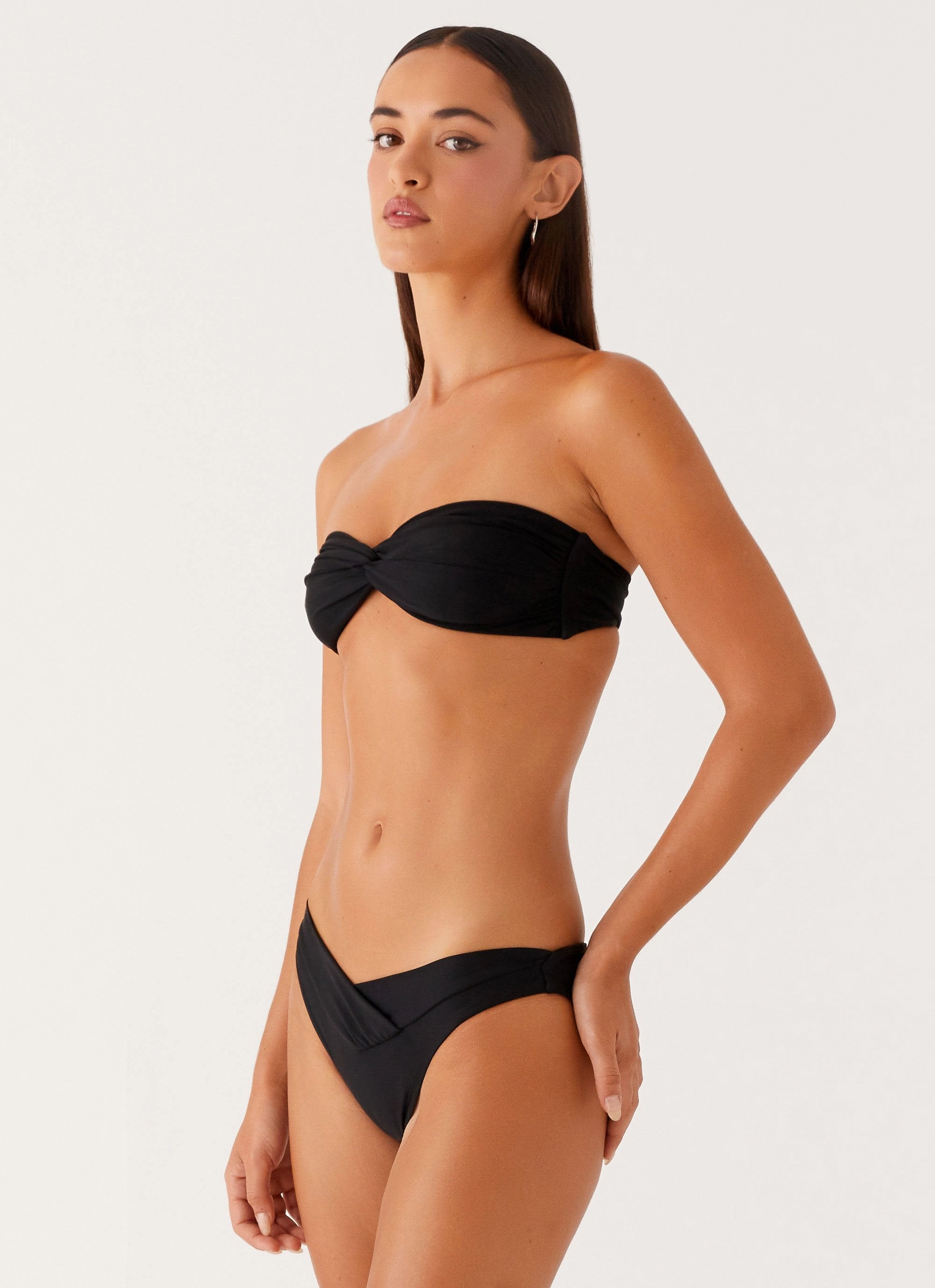 Seaside Vibes Tagless label Delta Bikini Bottoms - Black