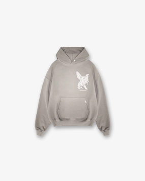 Chic Street Elegance In Motion Hoodie - Thunder