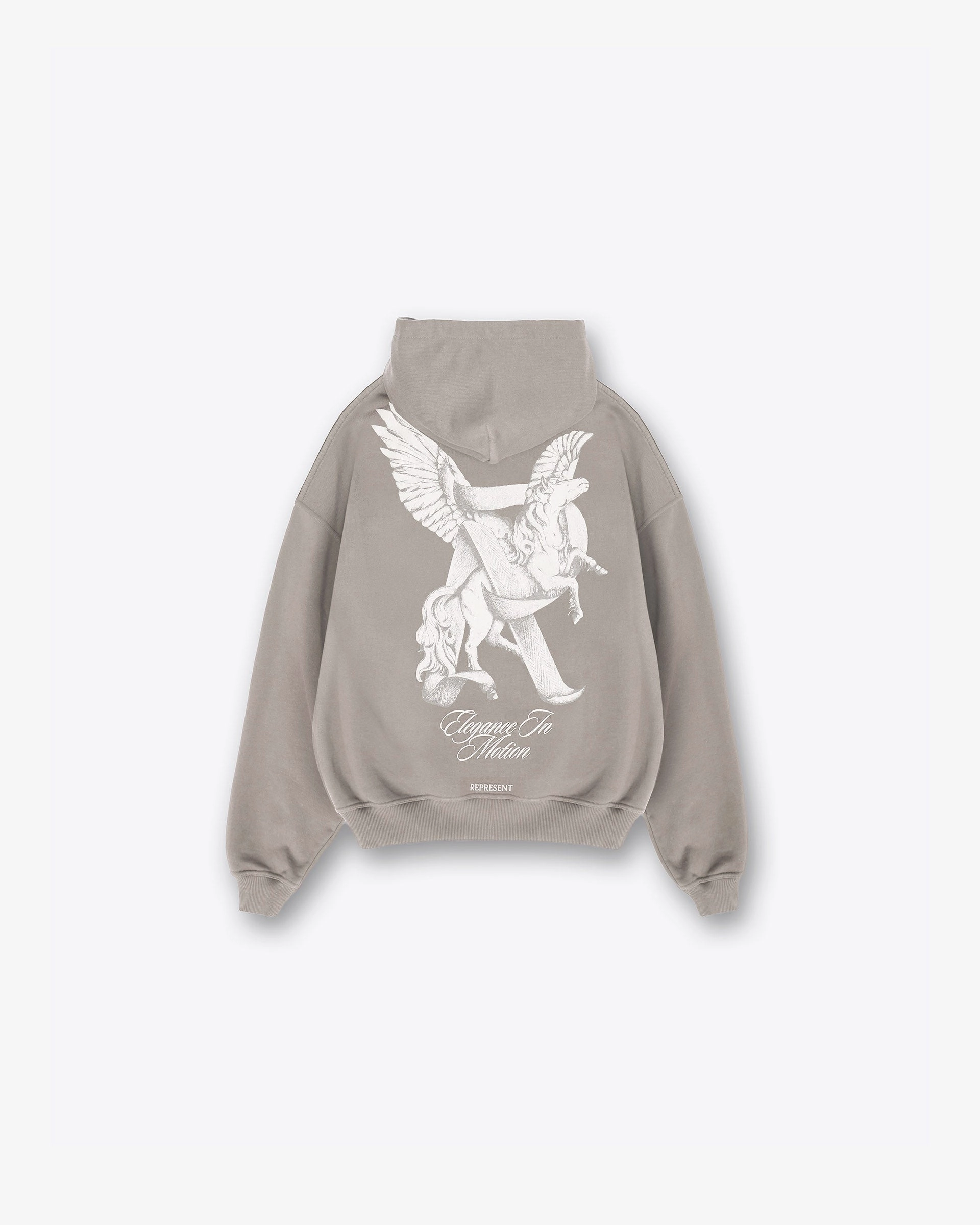 Distressed finish Comfort Stretch Elegance In Motion Hoodie - Thunder