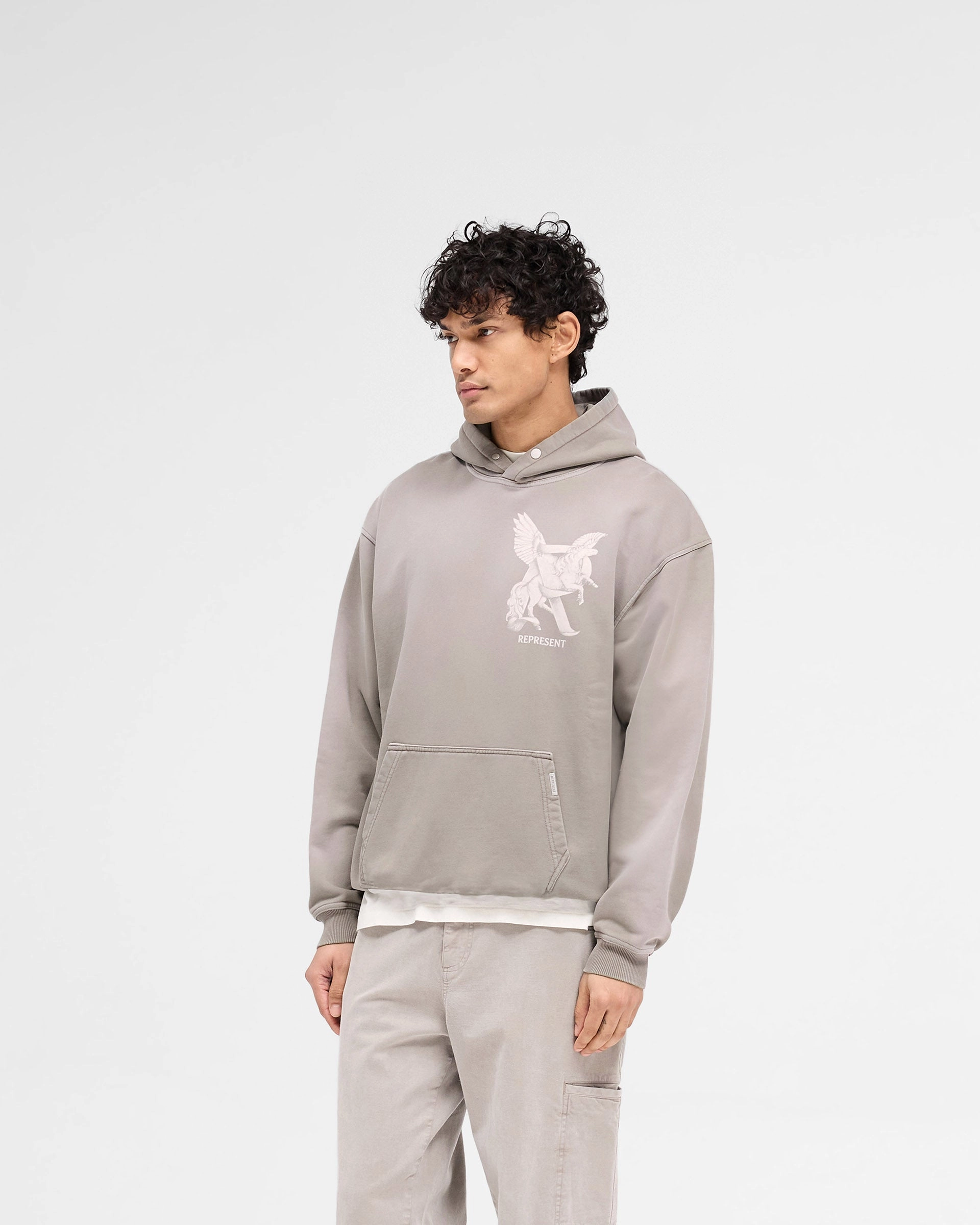 Comfortable Elegance In Motion Hoodie - Thunder