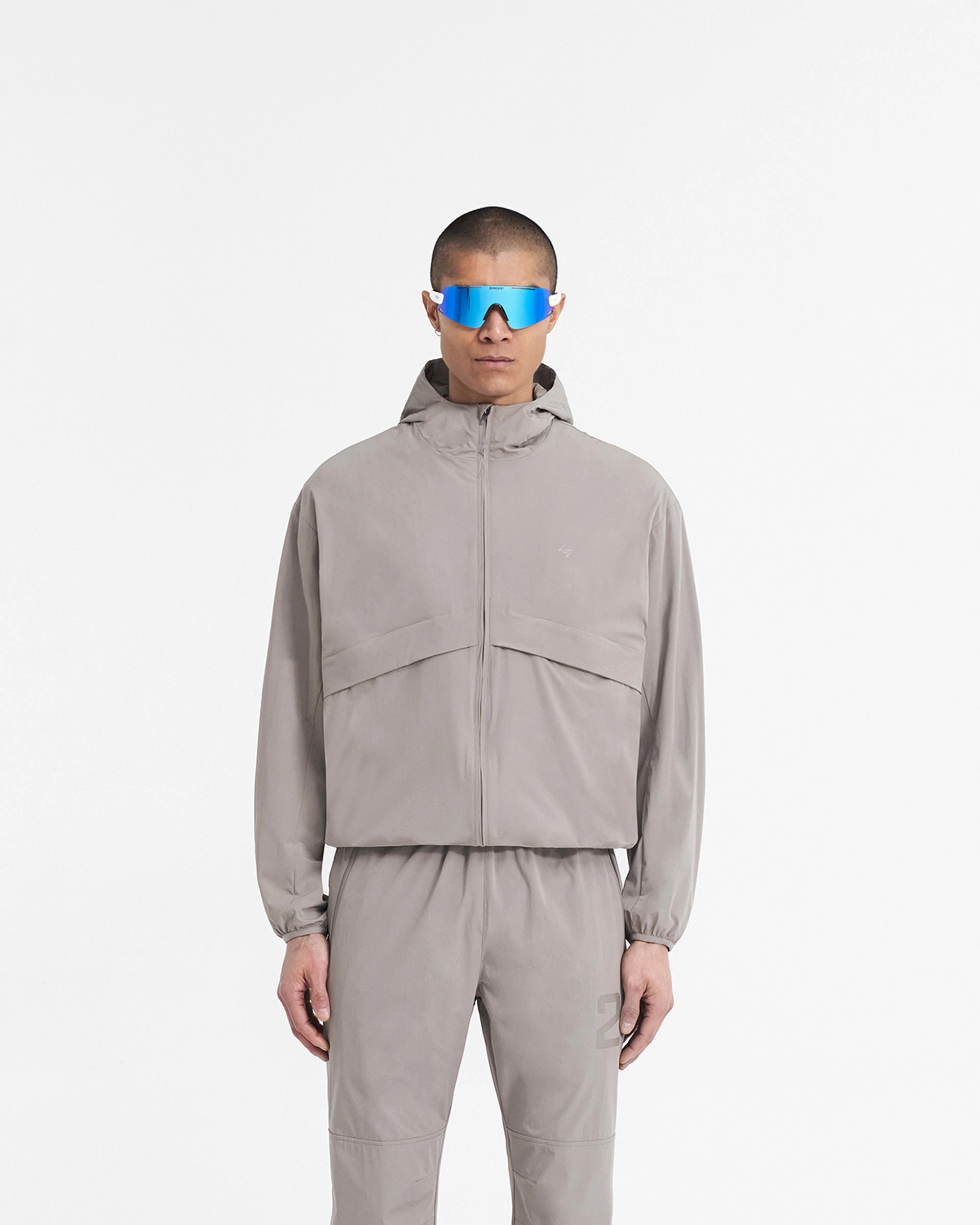 Simple Outer Transition Wear 247 Hooded Training Jacket - Cinder