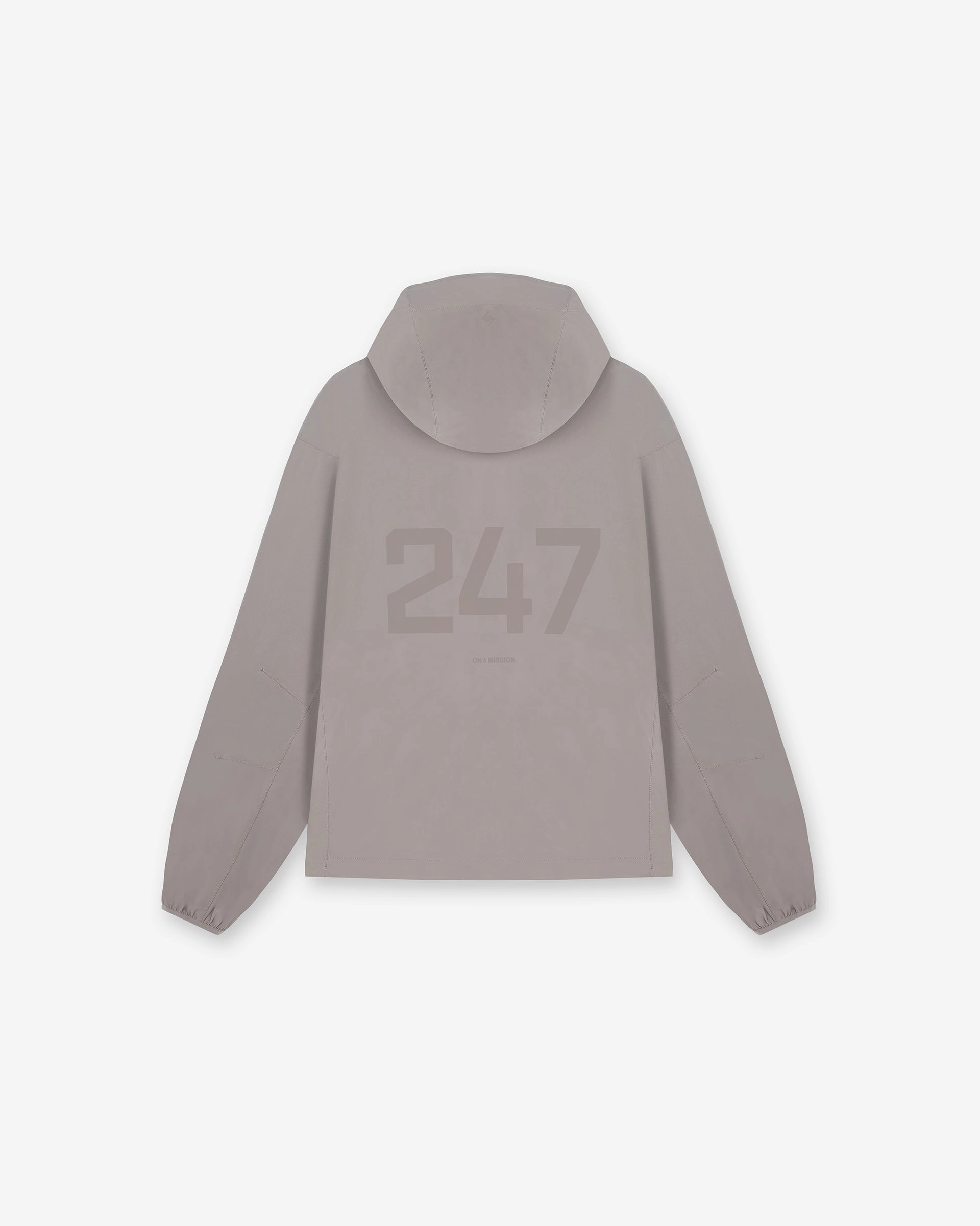 Moisture Wicking Inner Double stitching 247 Hooded Training Jacket - Cinder