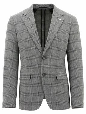 Quick Drying Turin Buggy Grey Checked Sports Jacket