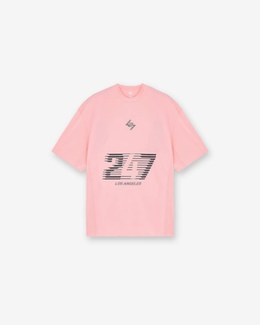 PreShrunkCotton Easy-to-Style Top 247 Los Angeles T-Shirt - Pink