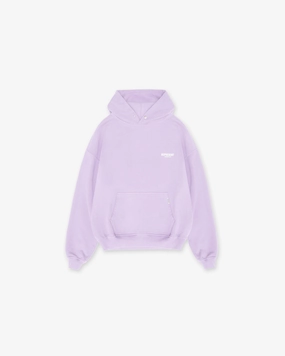Georgette details Represent Owners Club Hoodie - Pastel Lilac