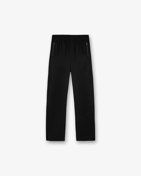 Snag Free Fabric Piped Track Pant - Jet Black