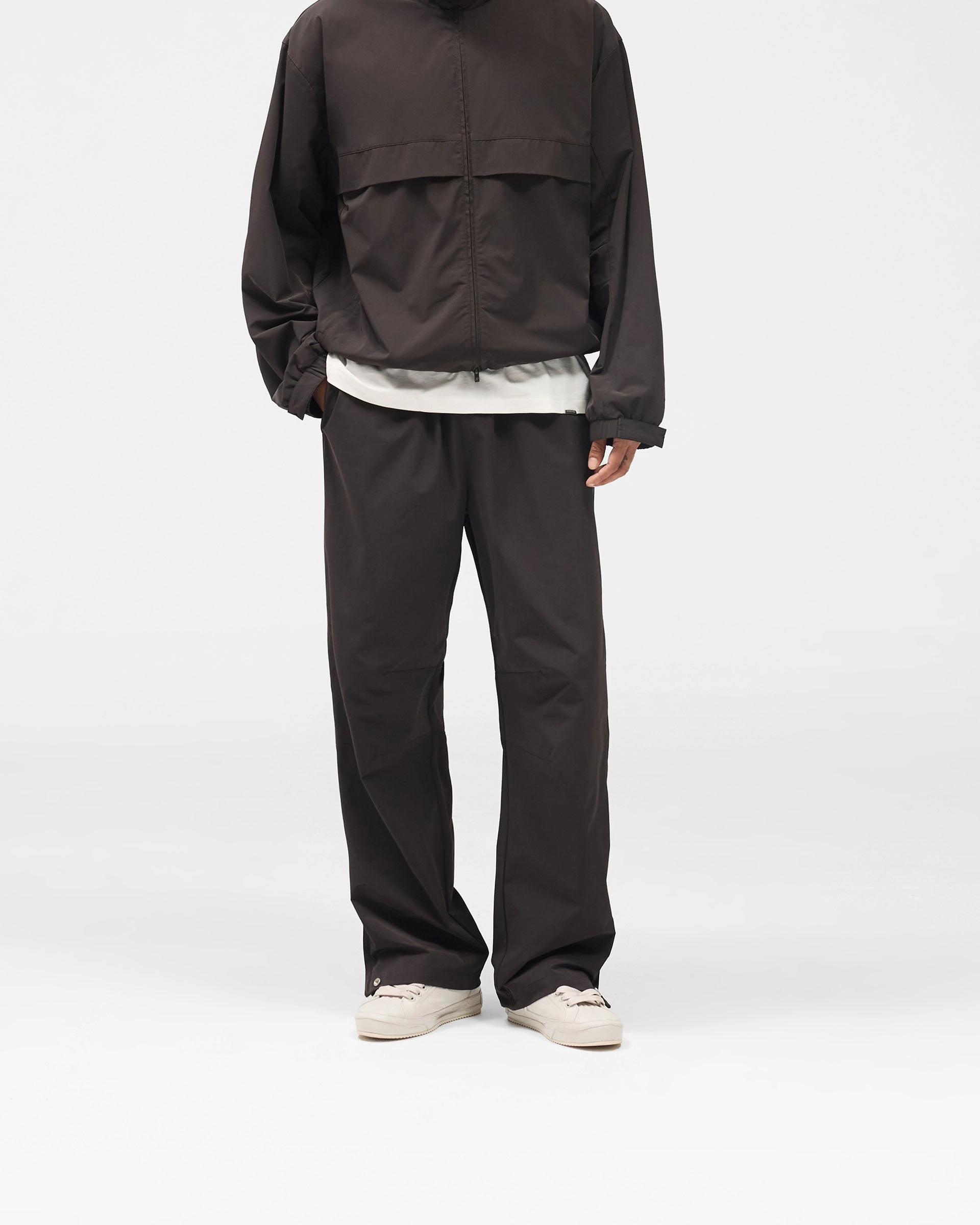 Initial Nylon Track Pant - Coffee Thermal regulation Cool Comfort