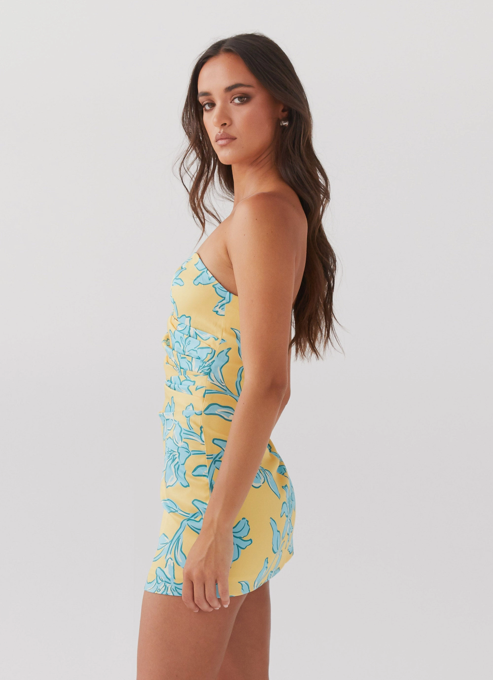 Tuscany Mini Dress - Golden Bloom Formal Outfit Day To Night