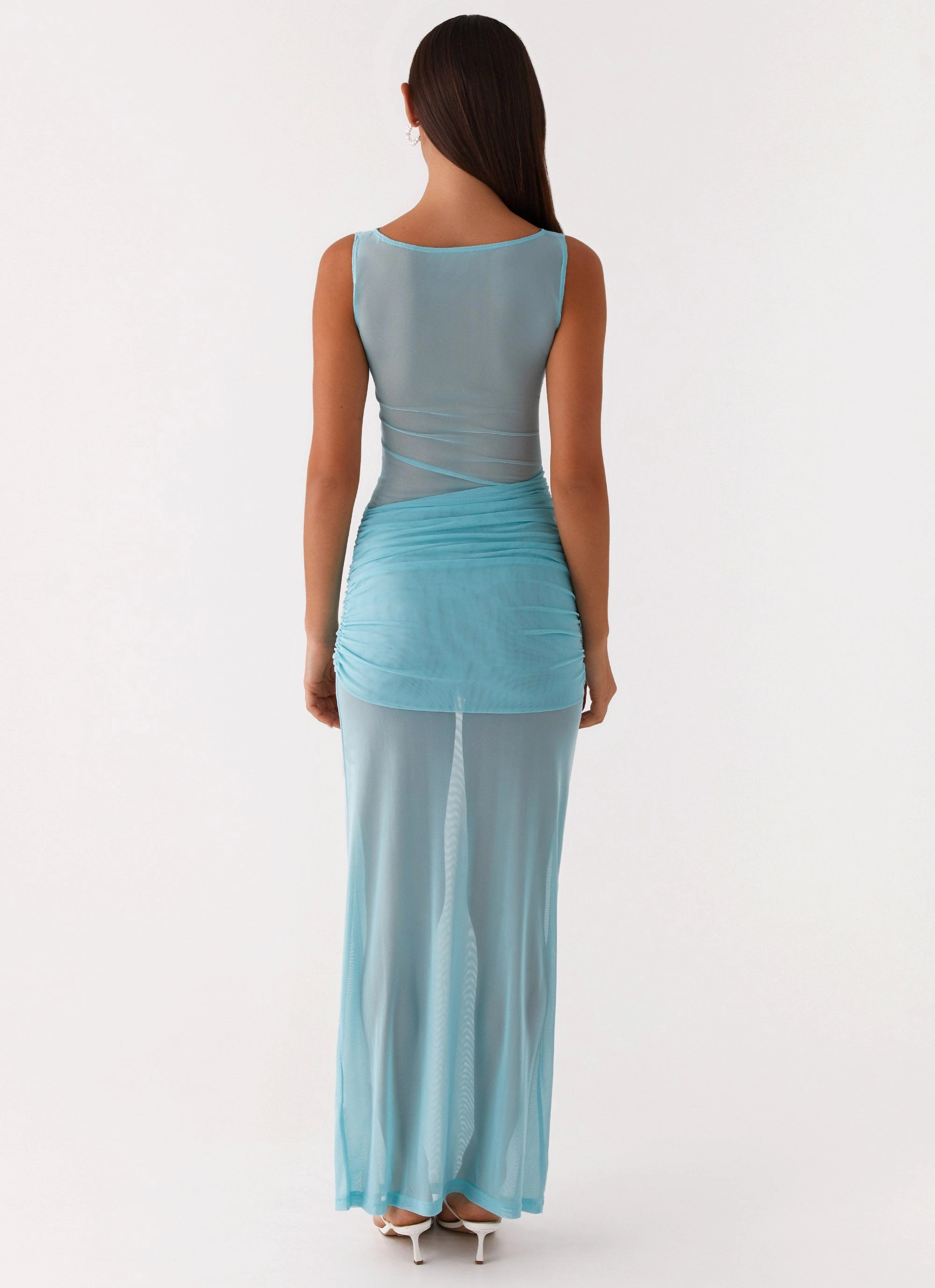 Flattering Shape Design Fall Go Apollo Maxi Dress - Aqua