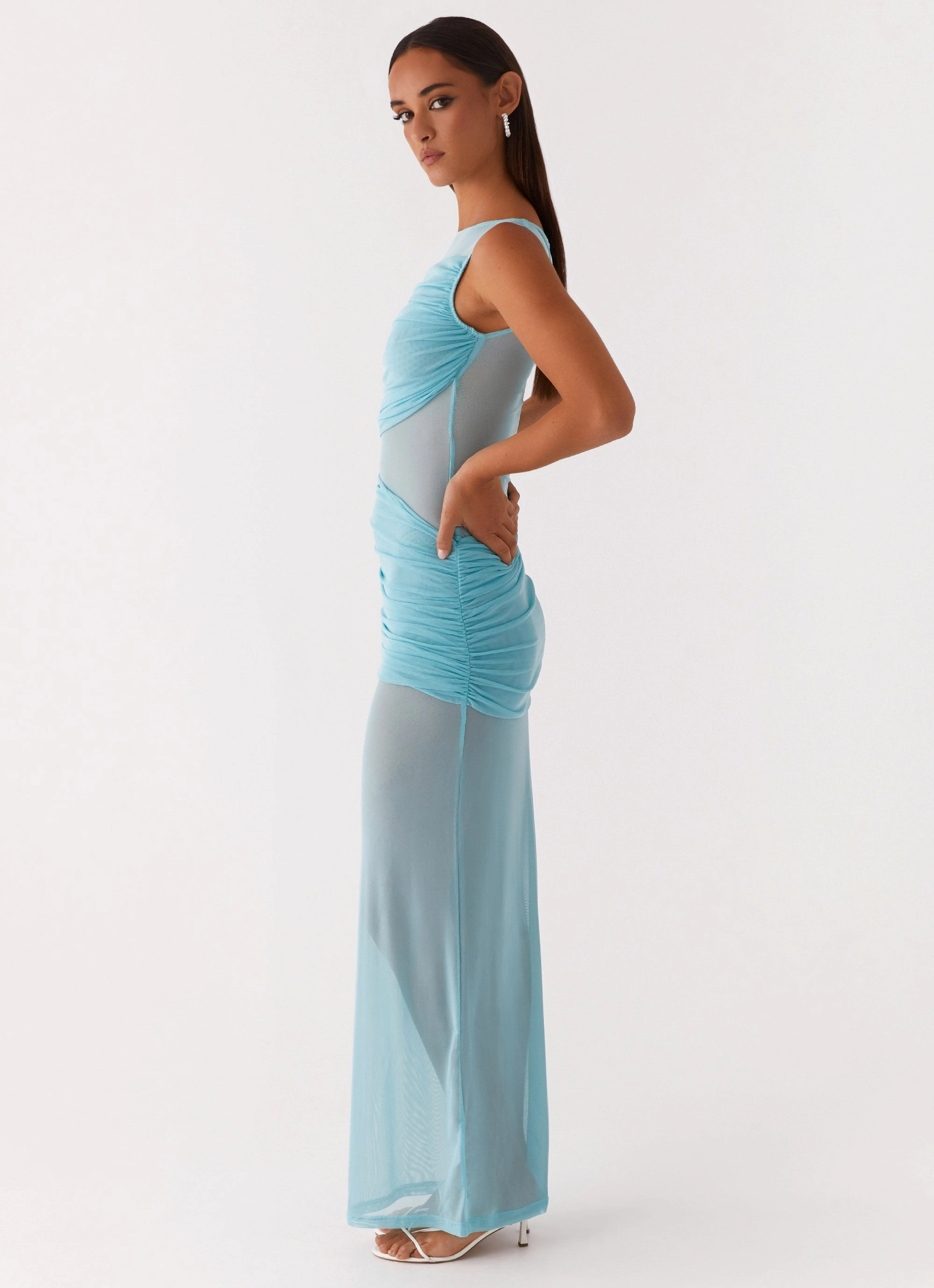 Apollo Maxi Dress - Aqua Travel-Pack