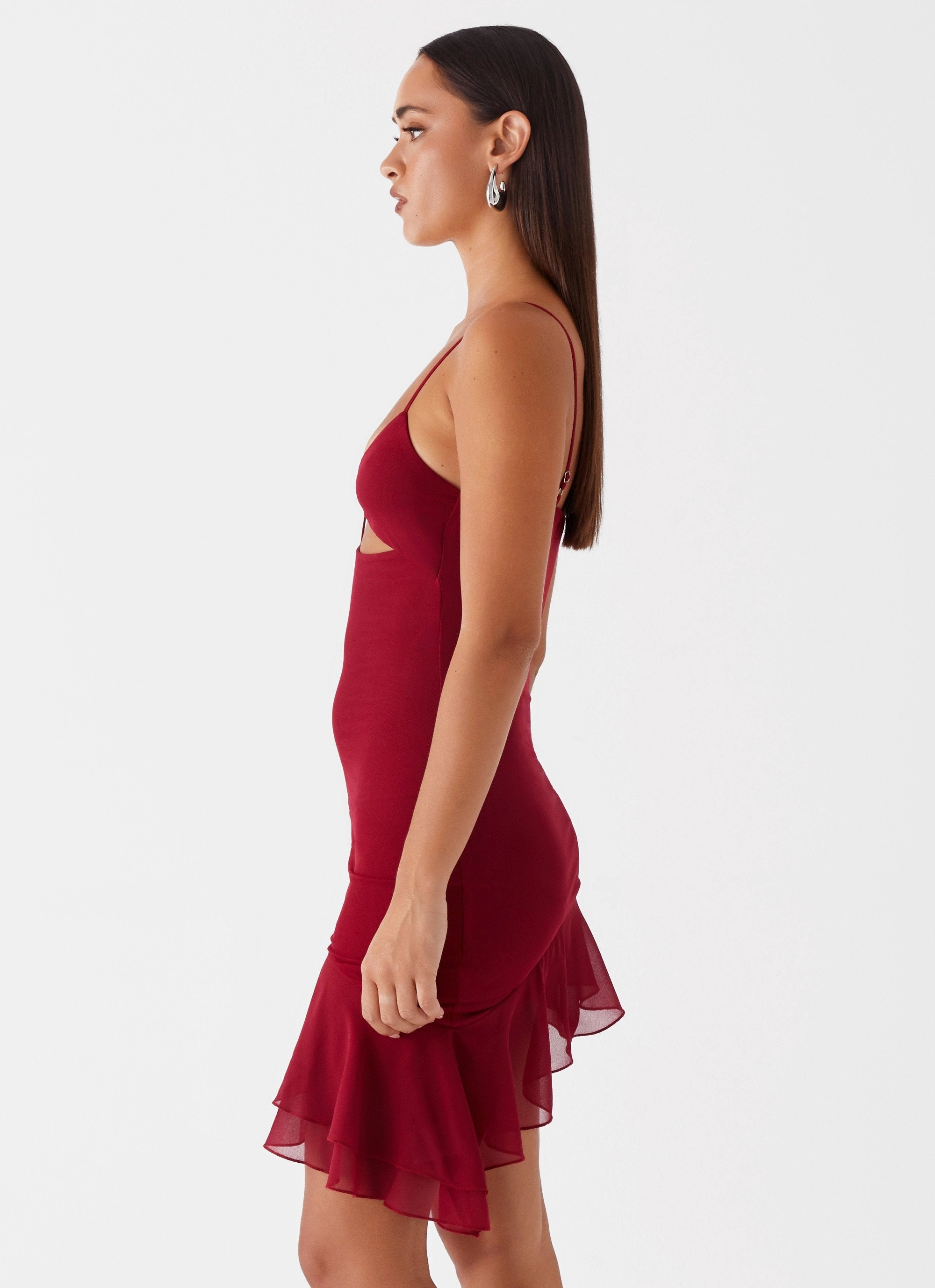 Airy Fit Mallory Mini Dress - Cherry Red