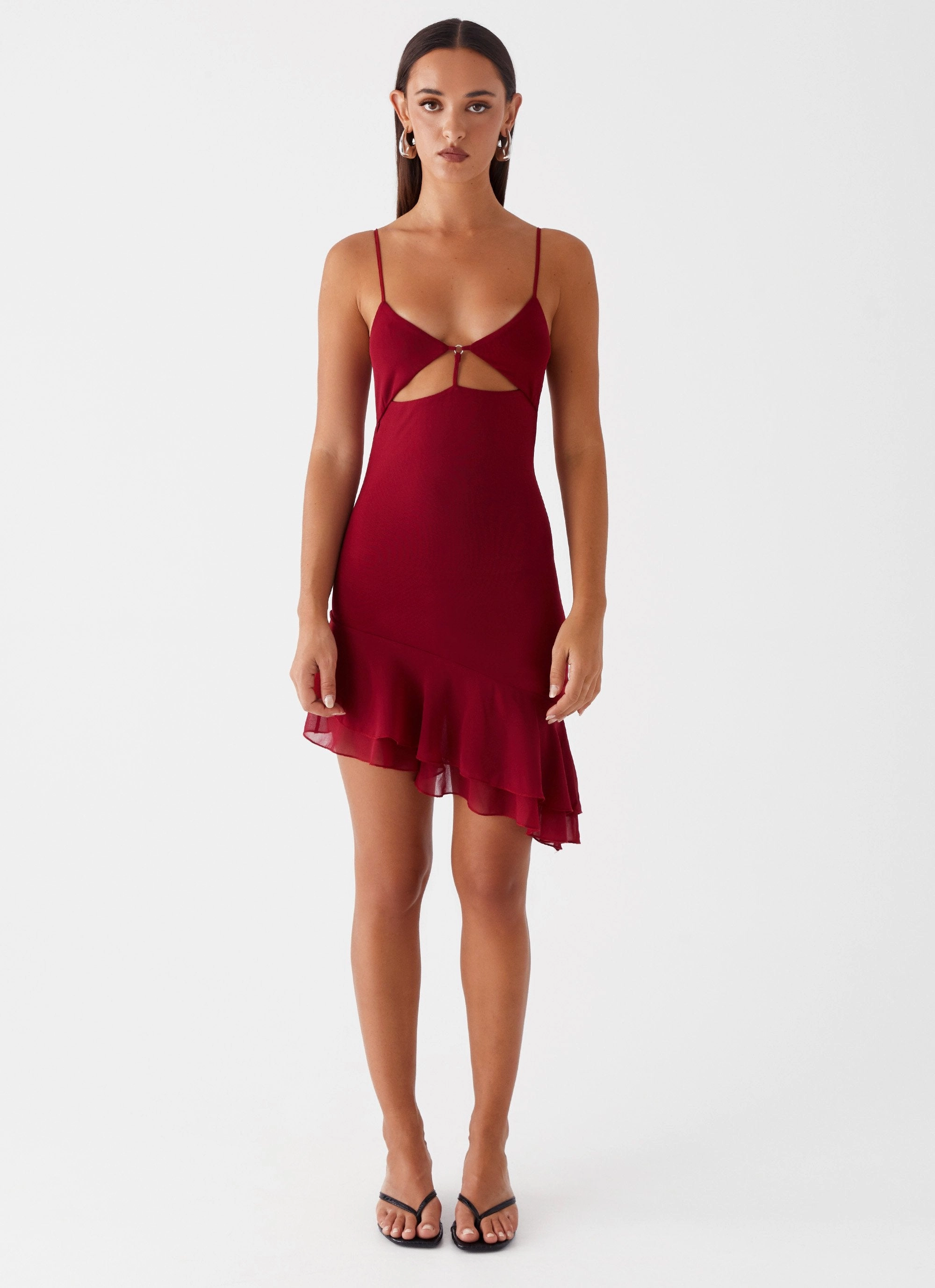 Life Soft Mallory Mini Dress - Cherry Red