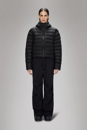 Lohja Short Puffer Jacket Thermal Lining Elegant Evening