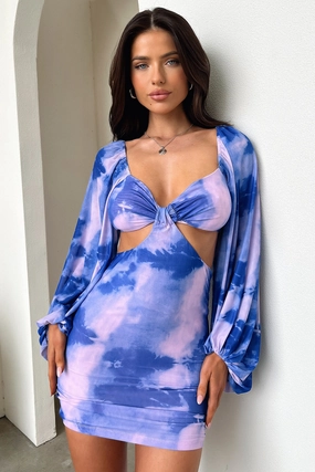 Ashna Dress - Blue/Purple Stylish Comfort