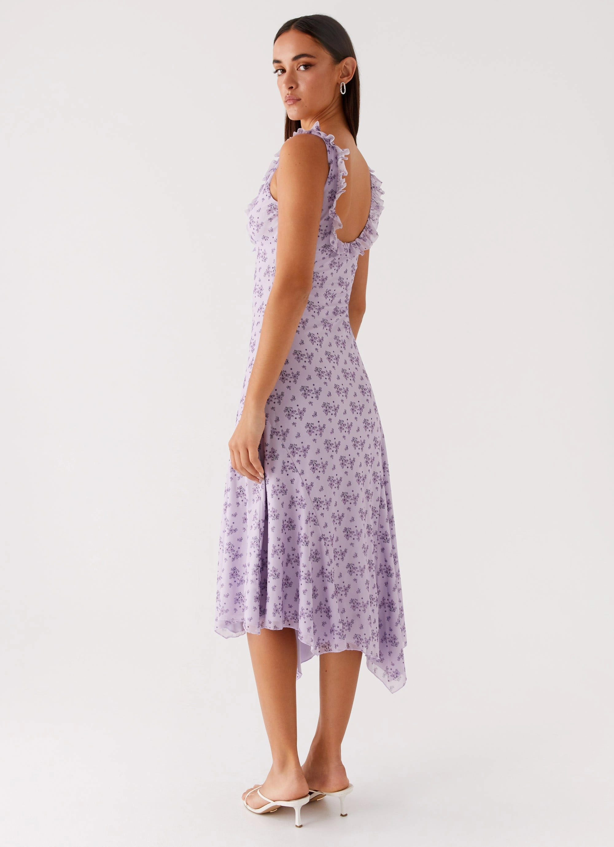 Mom Chic Asteri Midi Dress - Lavender Meadow