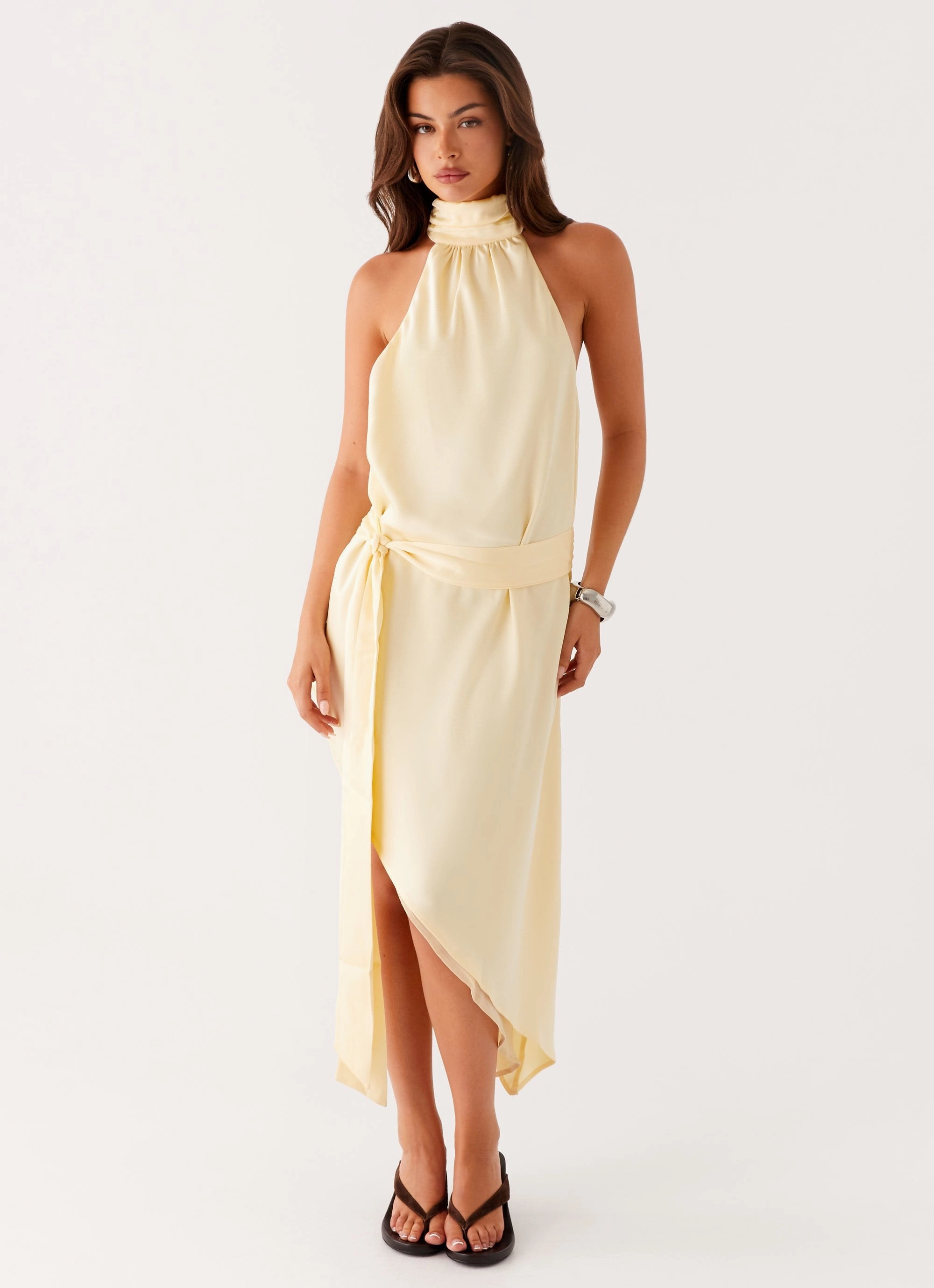 A-Line Low Maintenance Atlantic Midi Dress - Yellow