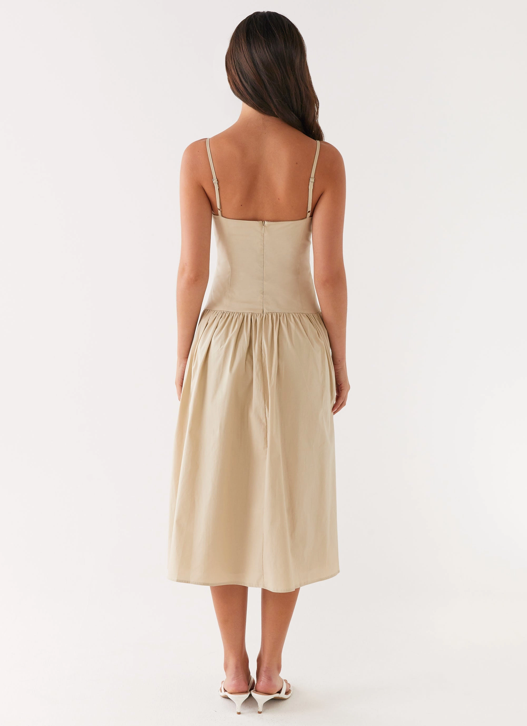 Azalea Midi Dress - Beige All Time