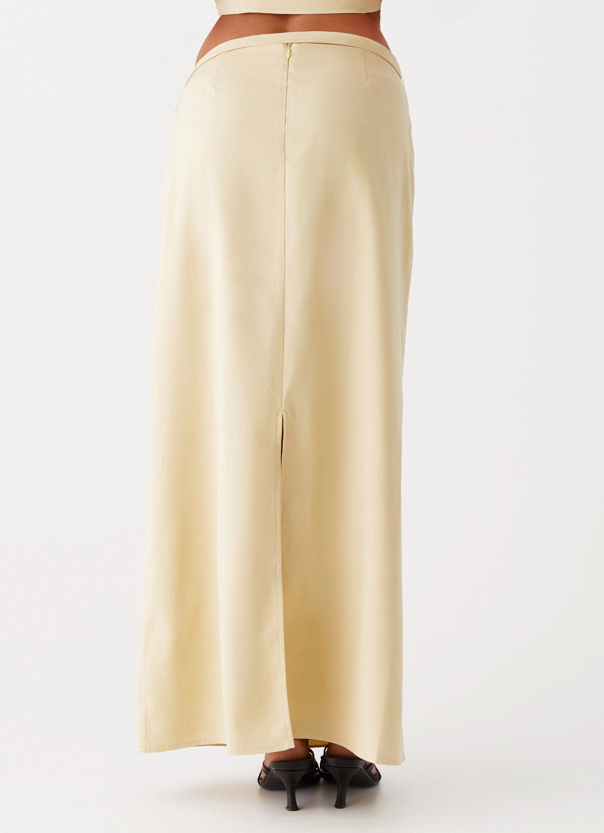 Azura Maxi Skirt - Yellow Low Impact Dye