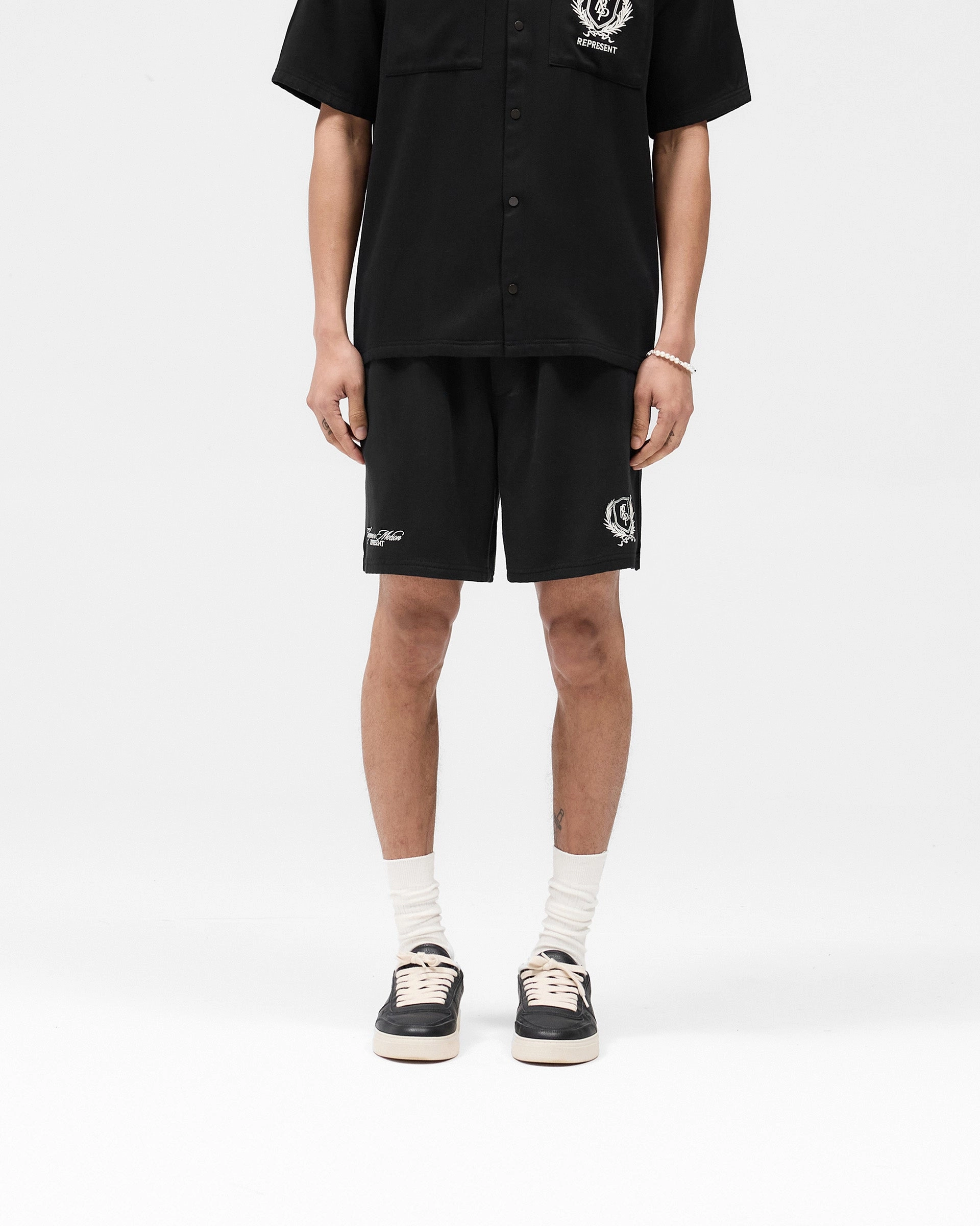 Represent Crest Short - Jet Black Breeze Flow Low Profile Zipper