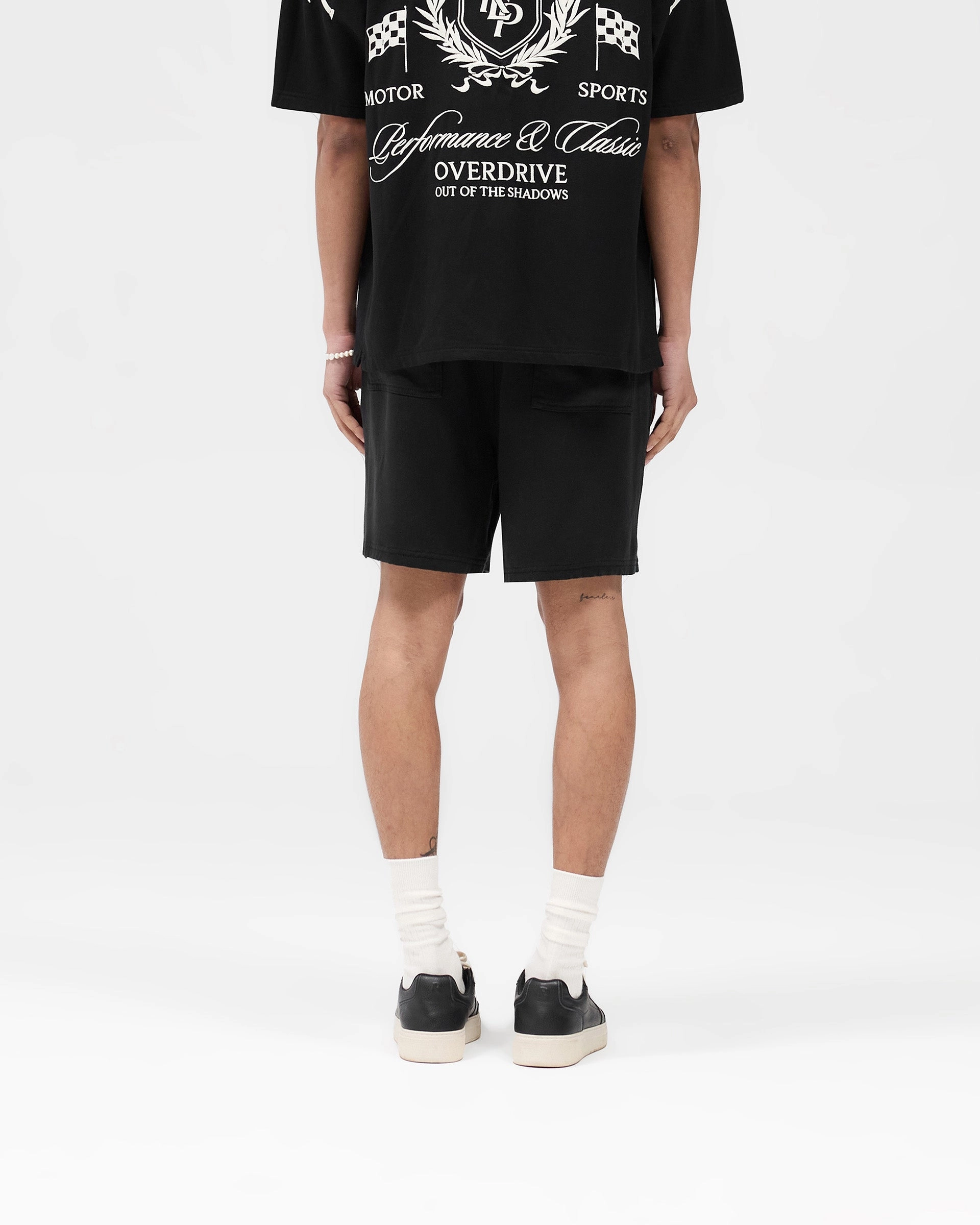Represent Crest Short - Jet Black Mood Piece Sweat Wicking Technology