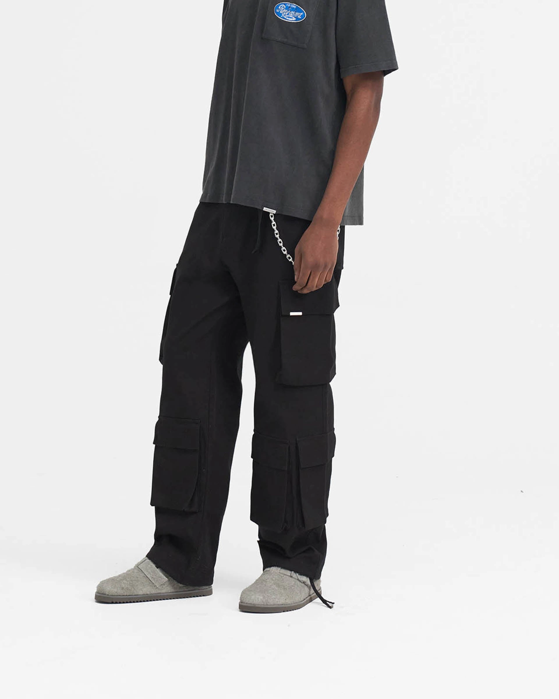 Baggy Cargo Pant - Black Training Wear