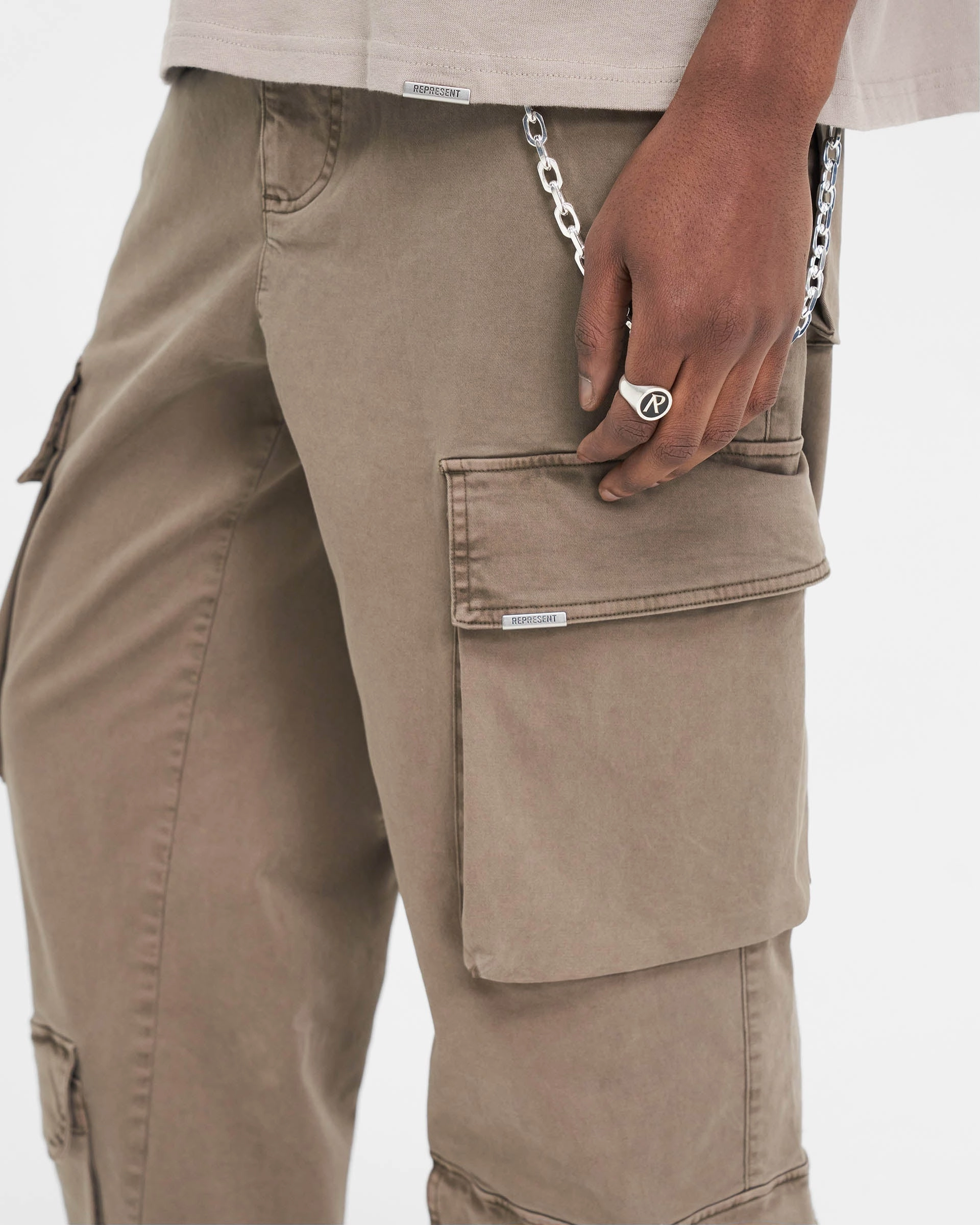 Non Slip Waistband Anti Pilling Surface Baggy Cargo Pant - Dawn