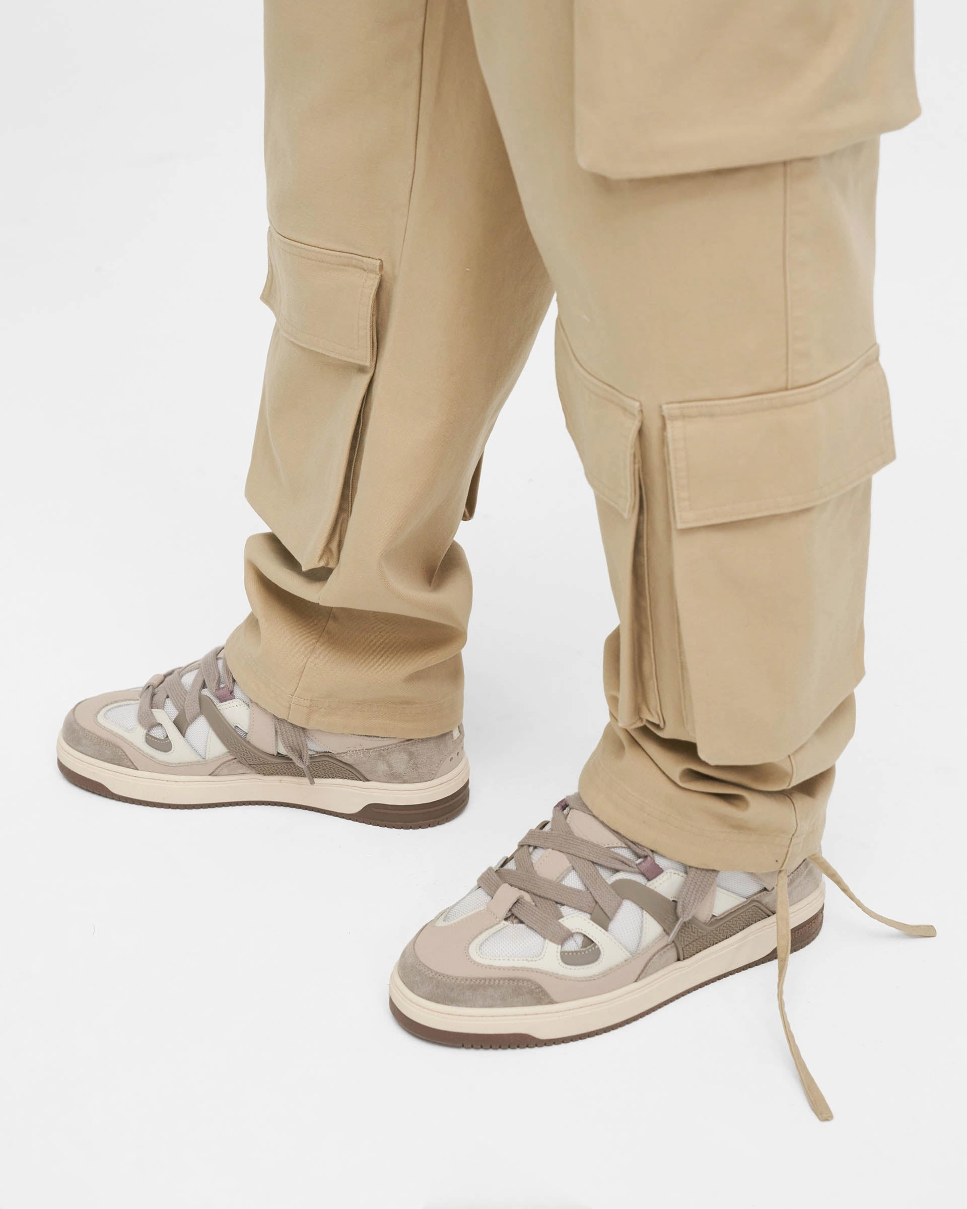 Performance Stretch Seamless Wear Baggy Cargo Pant - Sandstone