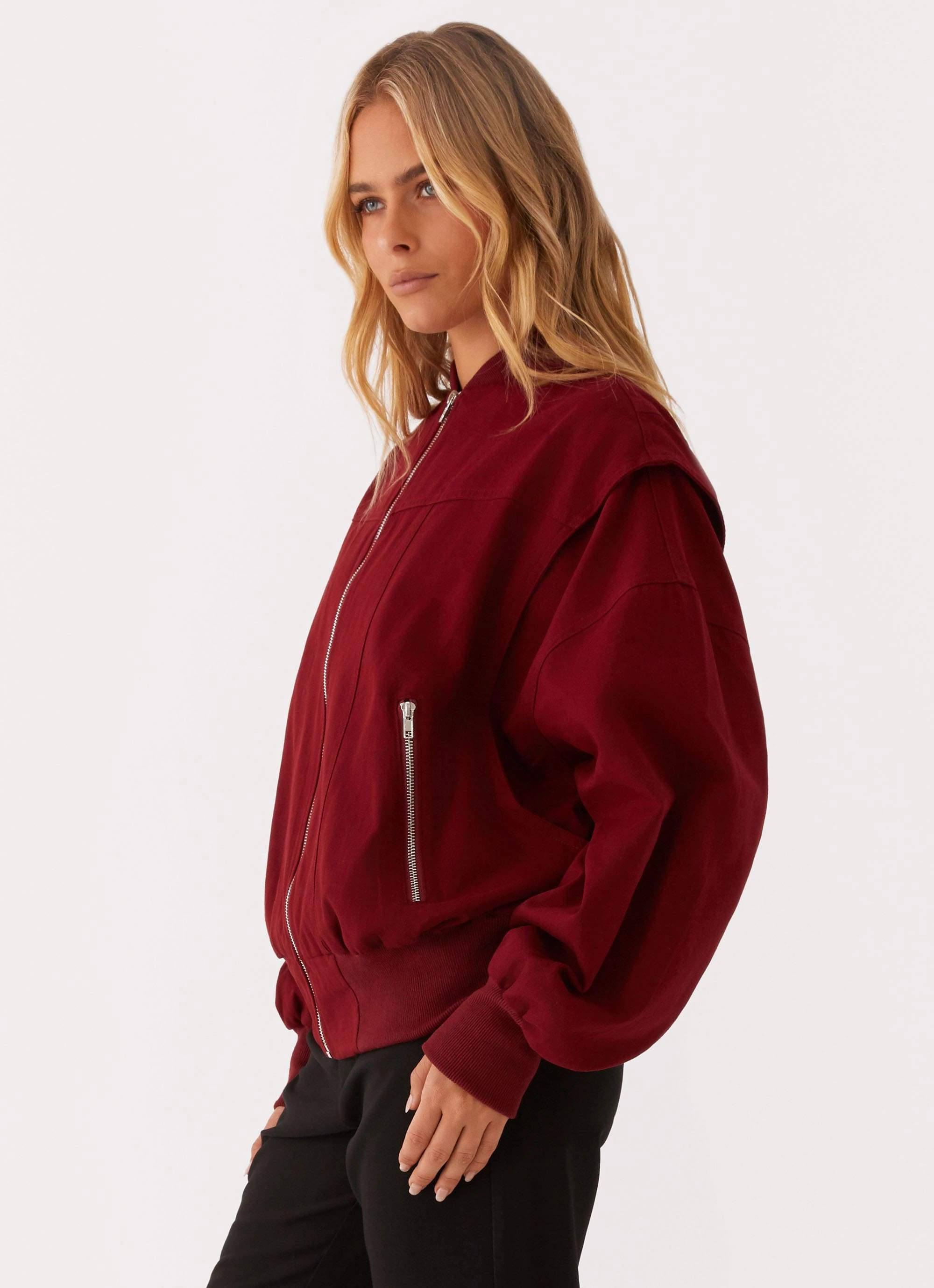 Alabama Bomber Jacket - Red Quick Dry Fabric