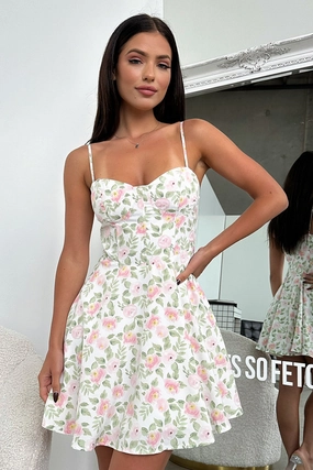 Cozy Energy Lounge Style Kiera Dress - Pink Floral