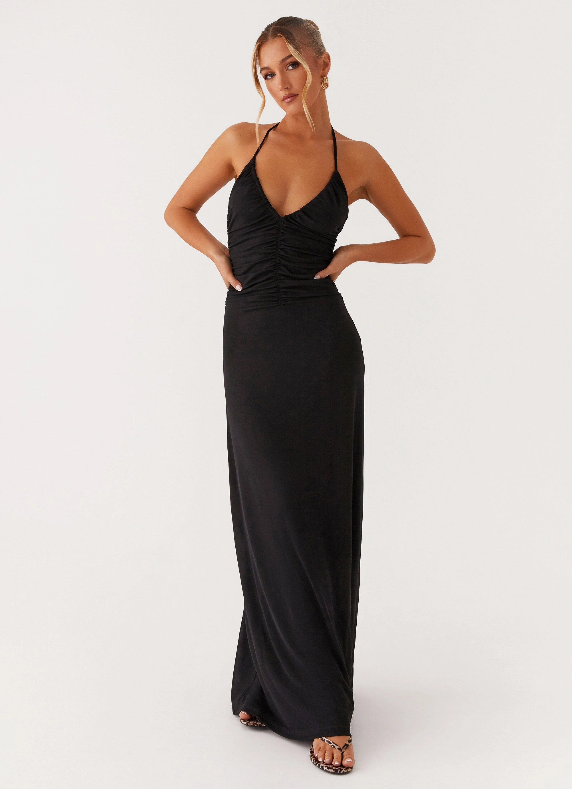 Fresh Form Day Love Kansas Maxi Dress - Black