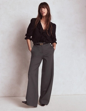 Belgravia Ponte Trousers-Charcoal Grey Comfy Active All-Day Wear