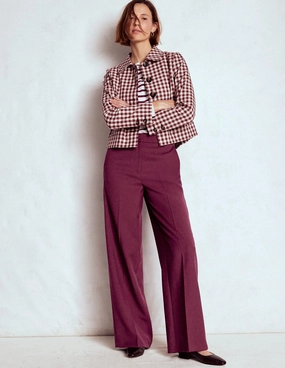 Belgravia Tailored Trousers-Deep Wisteria All Season Versatility Flexible Movement