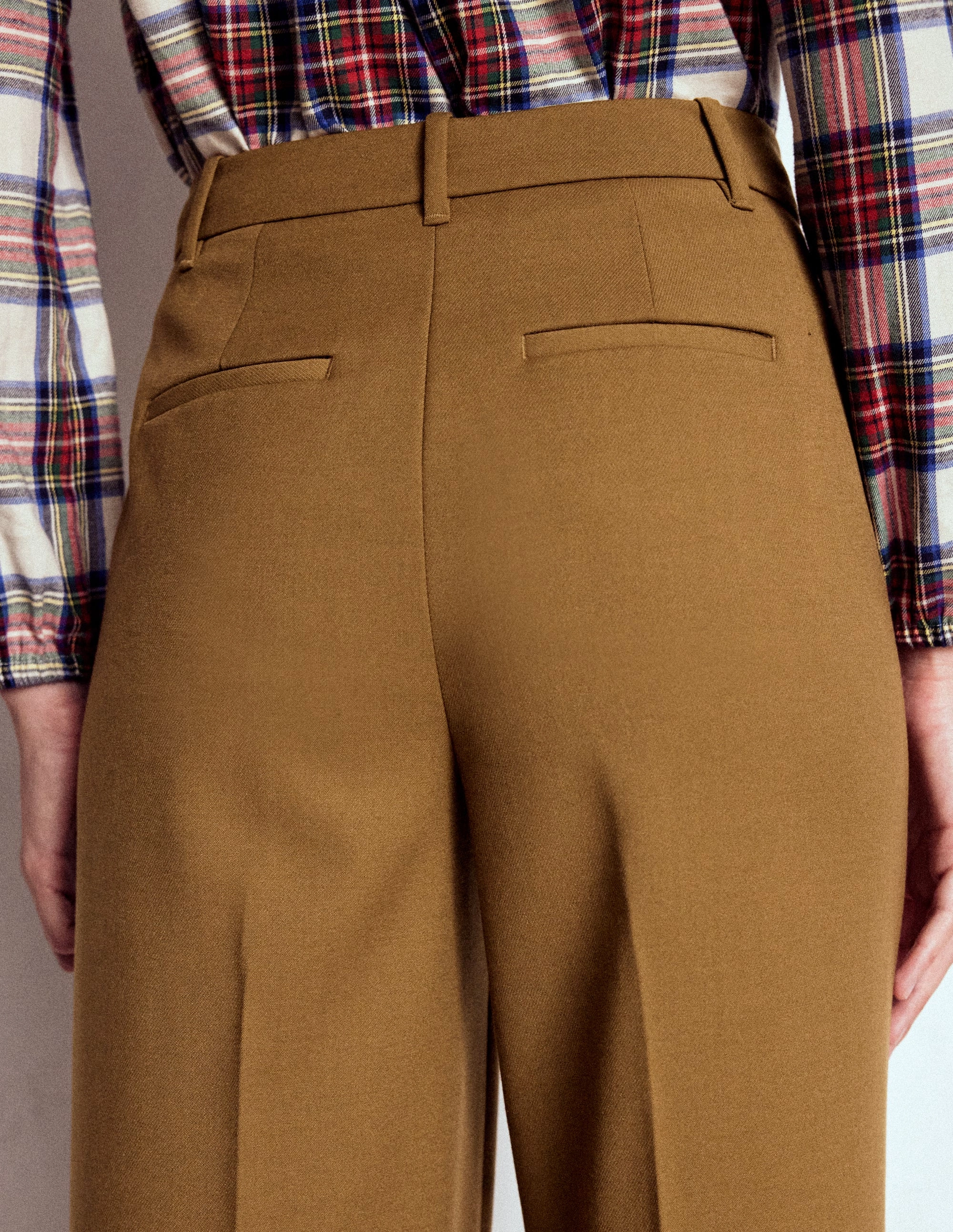 Tear Resistant Belgravia Tailored Trousers-Tobacco