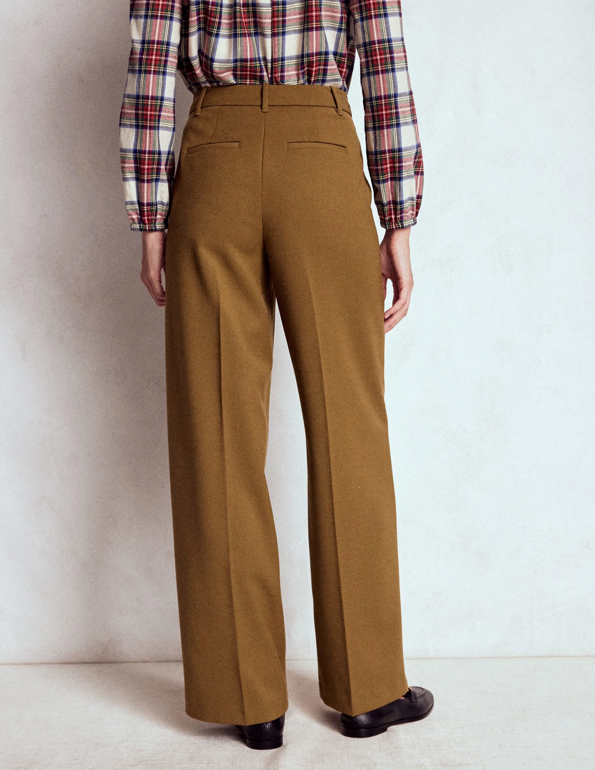 Belgravia Tailored Trousers-Tobacco Comfort Wear All-Purpose Wear
