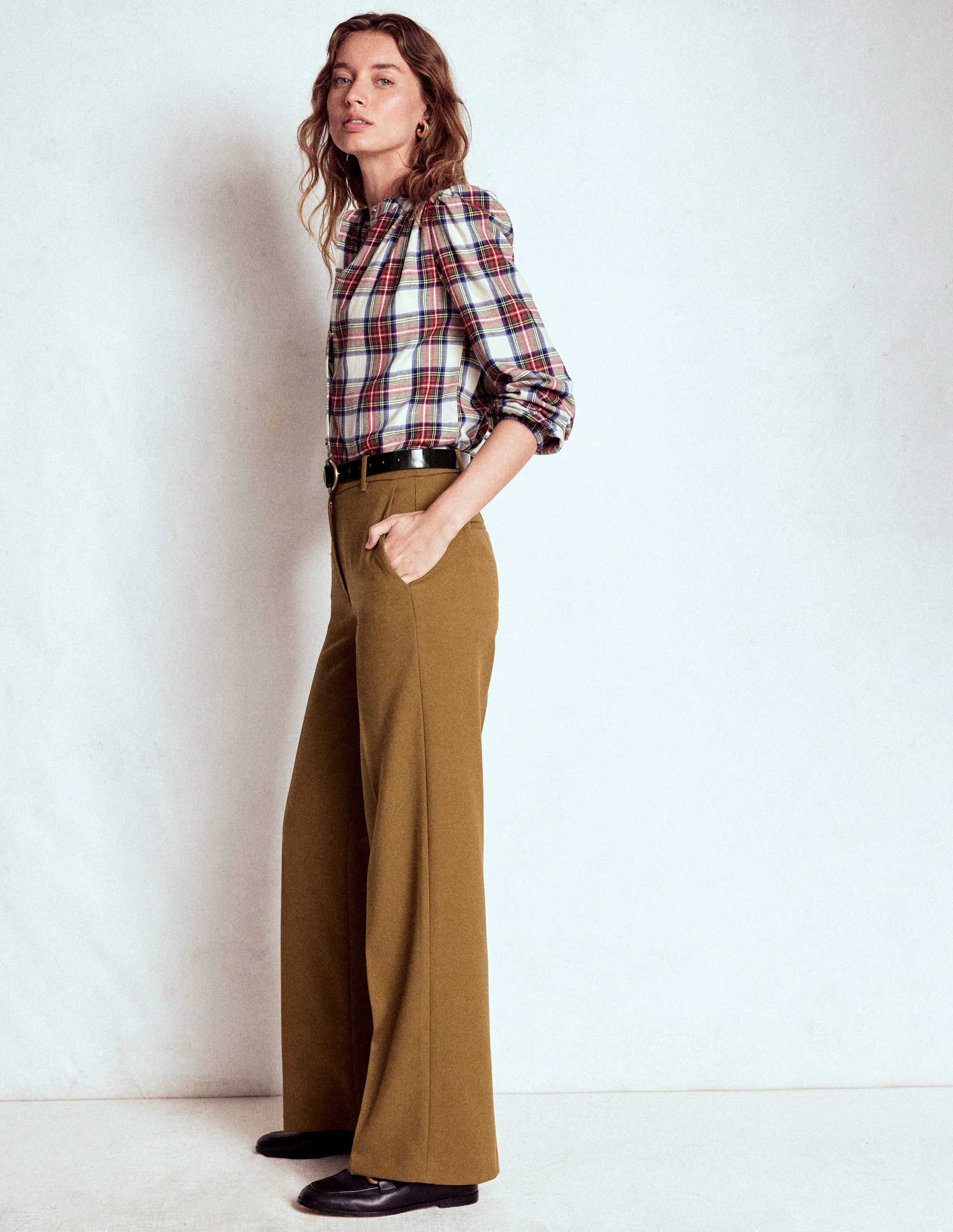 Water Resistant Finish Chill Mode Belgravia Tailored Trousers-Tobacco