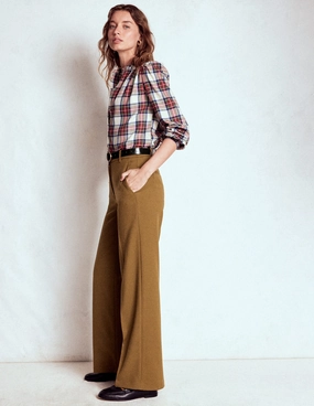 Water Resistant Finish Chill Mode Belgravia Tailored Trousers-Tobacco
