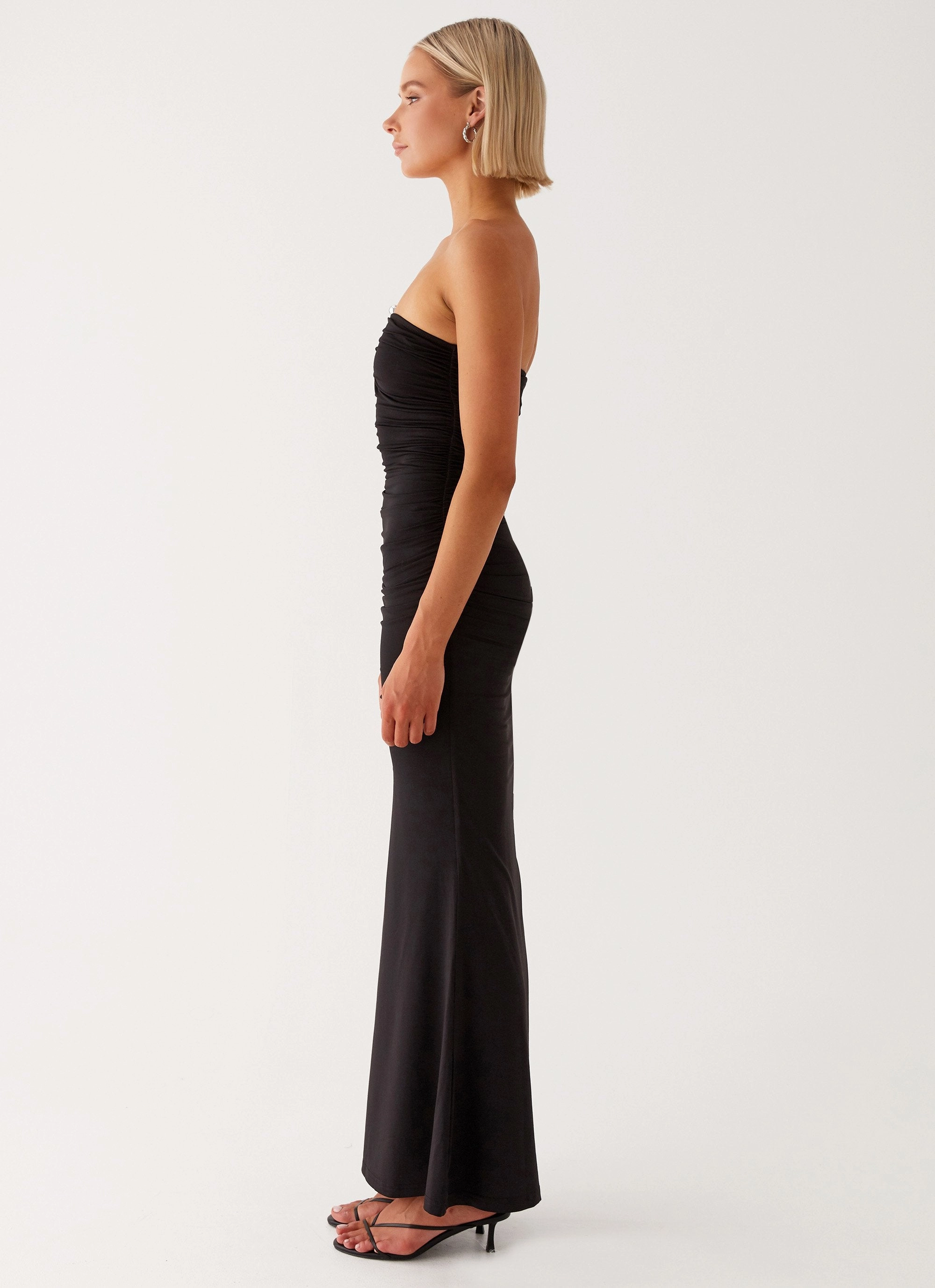 Rudy Maxi Dress - Black Simple Shape