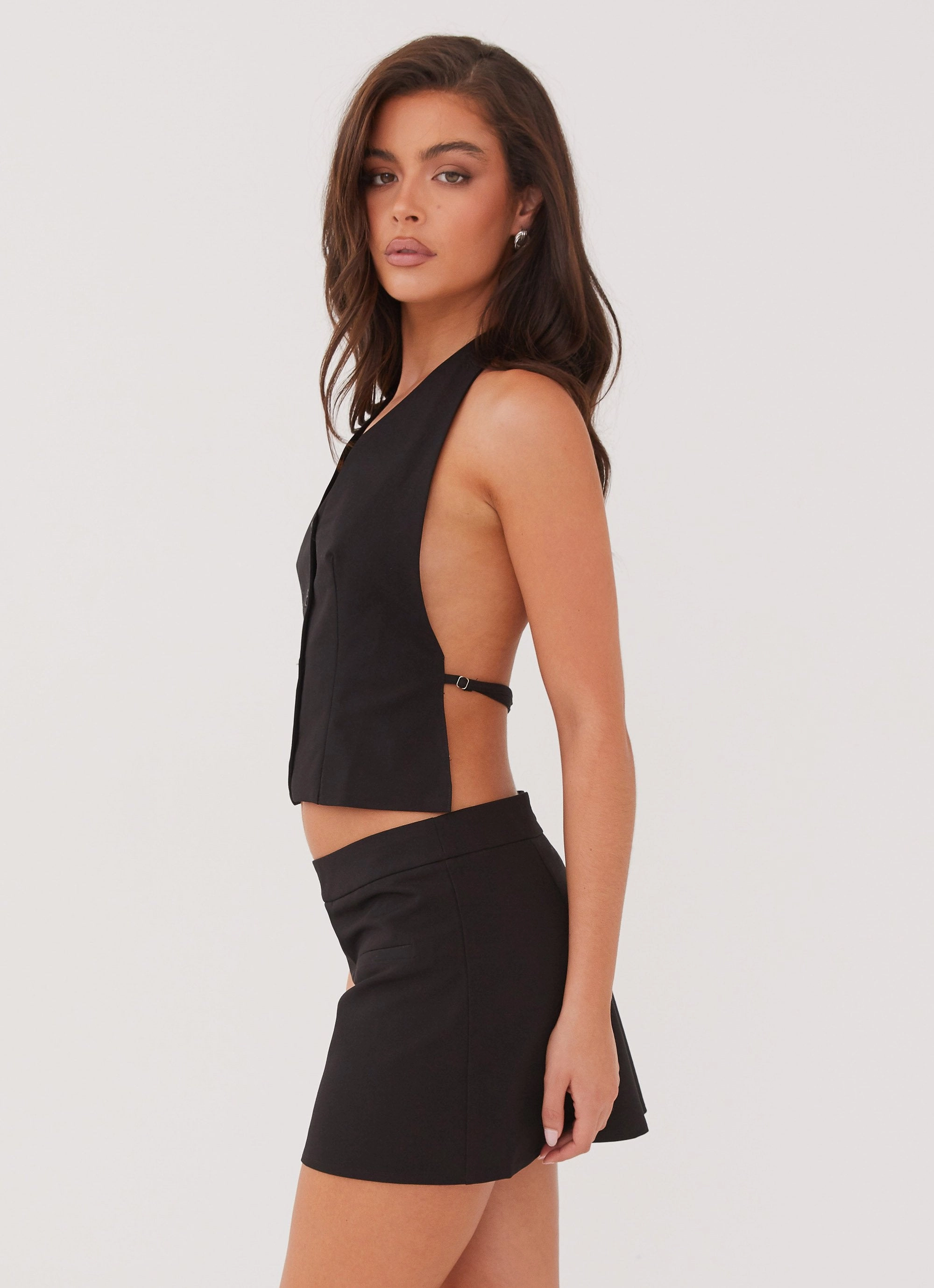 Chafe Resistant Family Celebration Sarah Mini Skirt - Black