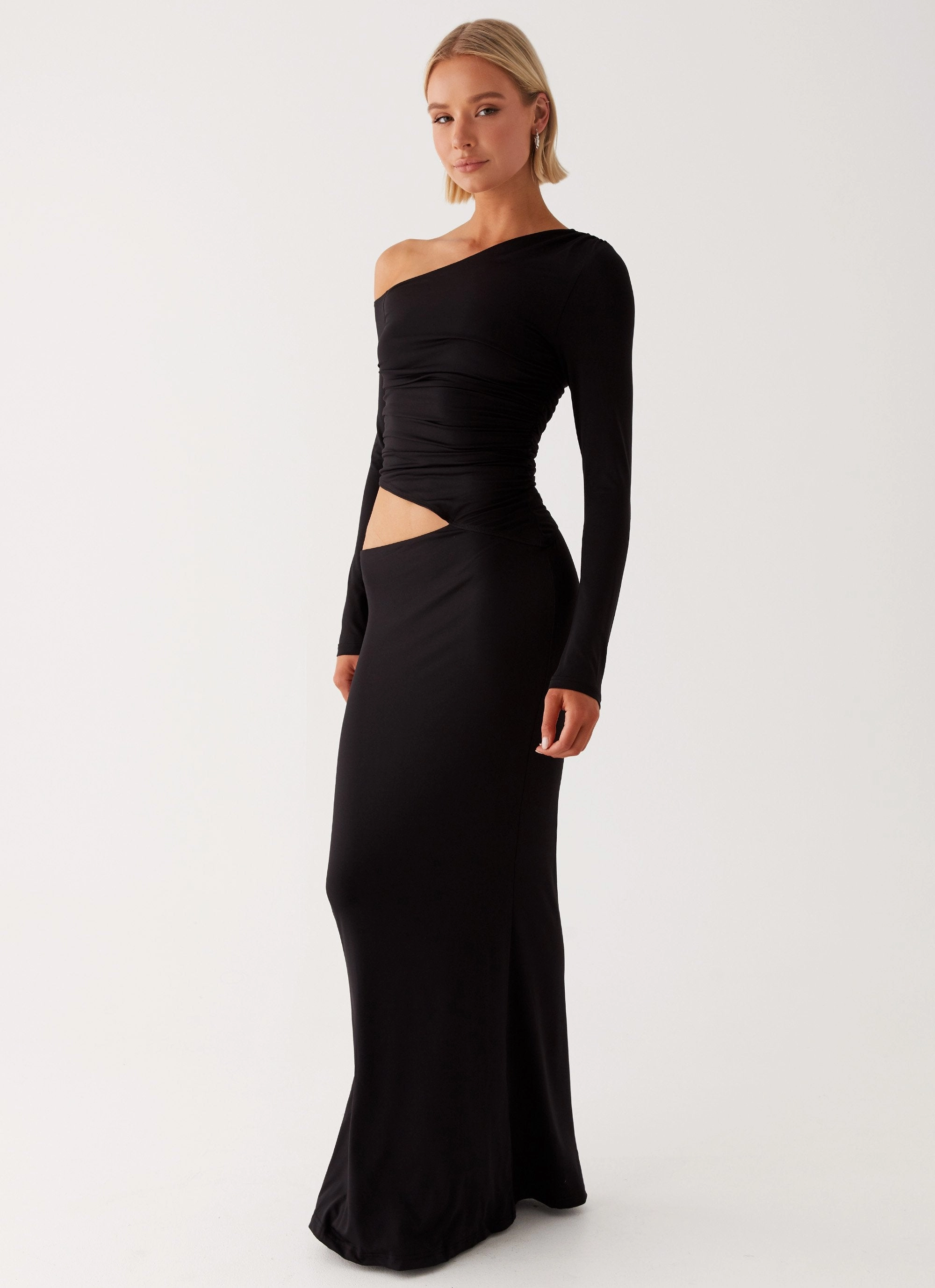Good Vibrations Maxi Dress - Black Lounge Vibes Timeless Fashion