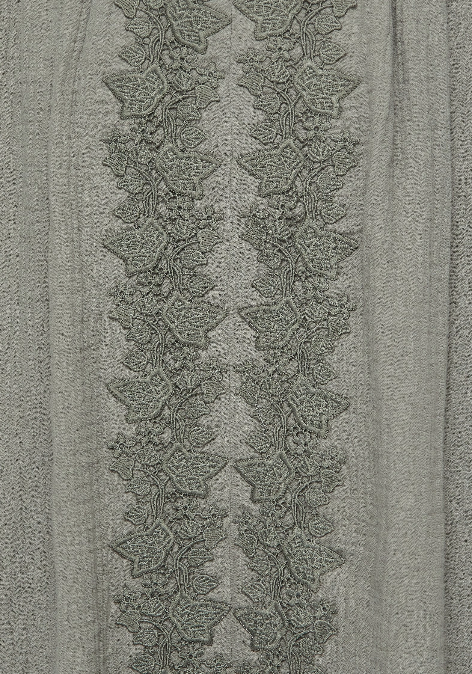 Alder Cotton Ivy Detail Midi Skirt Anti Static Lining