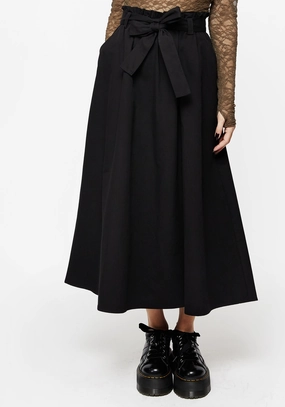 Eco conscious Strega Tie Belt Midaxi Skirt