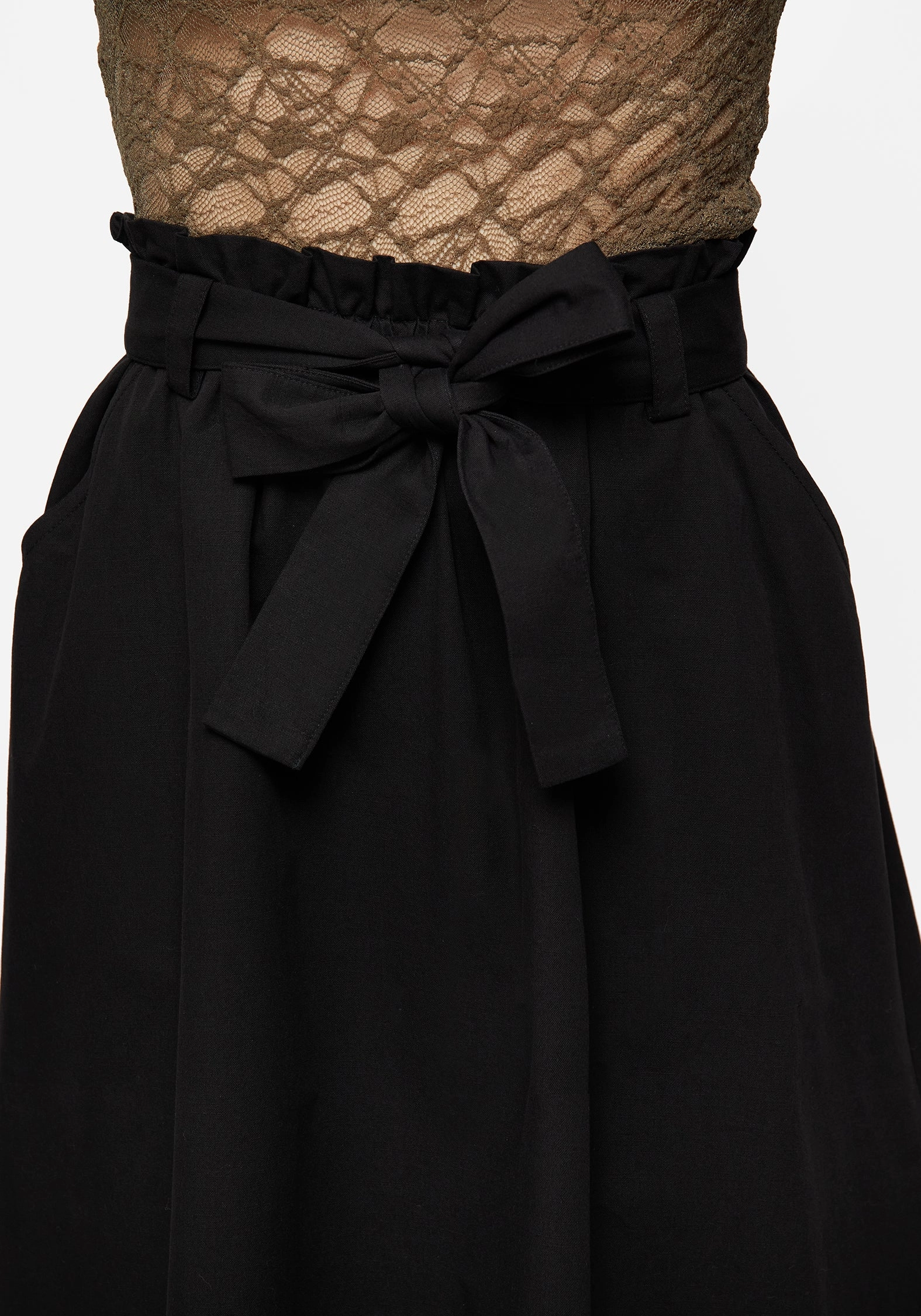 Water Repellent Finish Key Feature Strega Tie Belt Midaxi Skirt