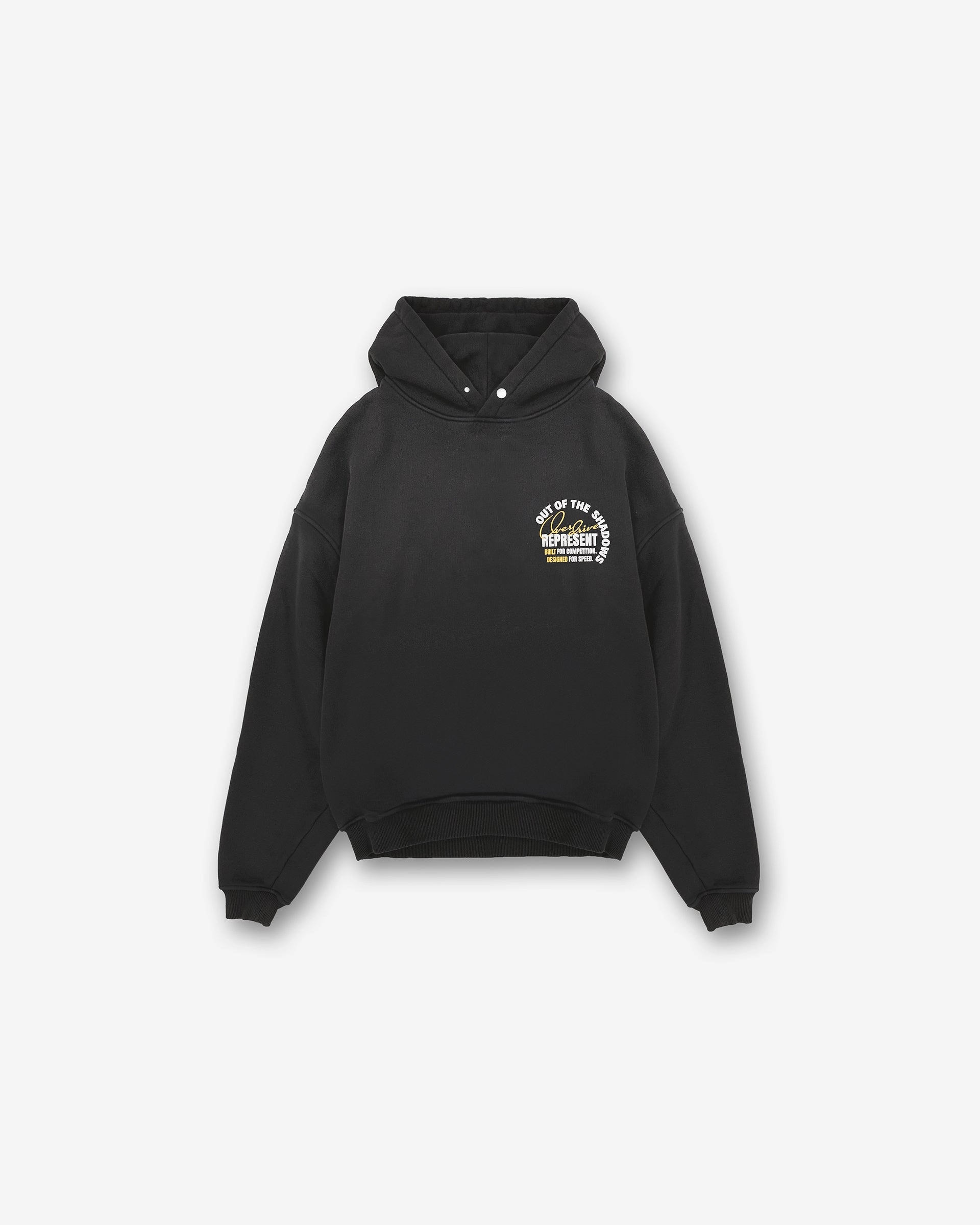 Athletic Apparel Faux Fur Trim Out Of The Shadows Hoodie - Stained Black