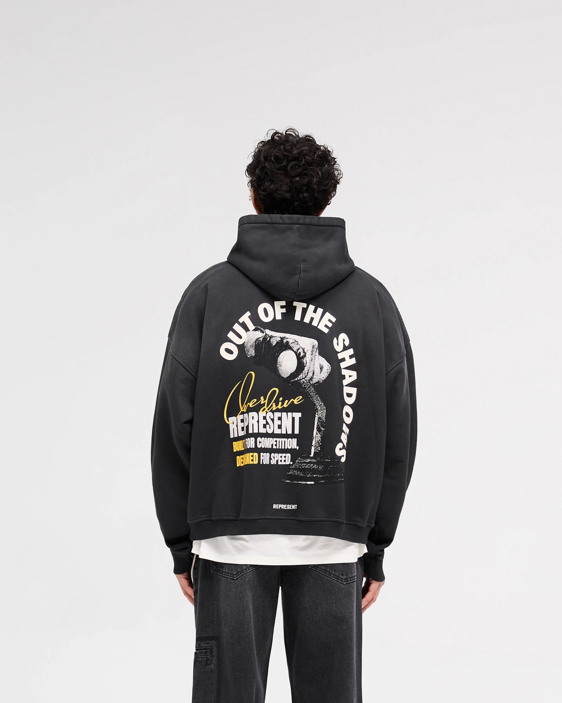 Urban Cool Out Of The Shadows Hoodie - Stained Black