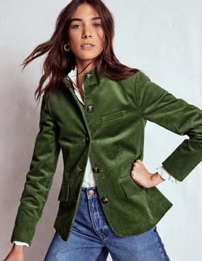 Military Cord Jacket-Fern Flexible Mobility Comfort Stretch Fabric