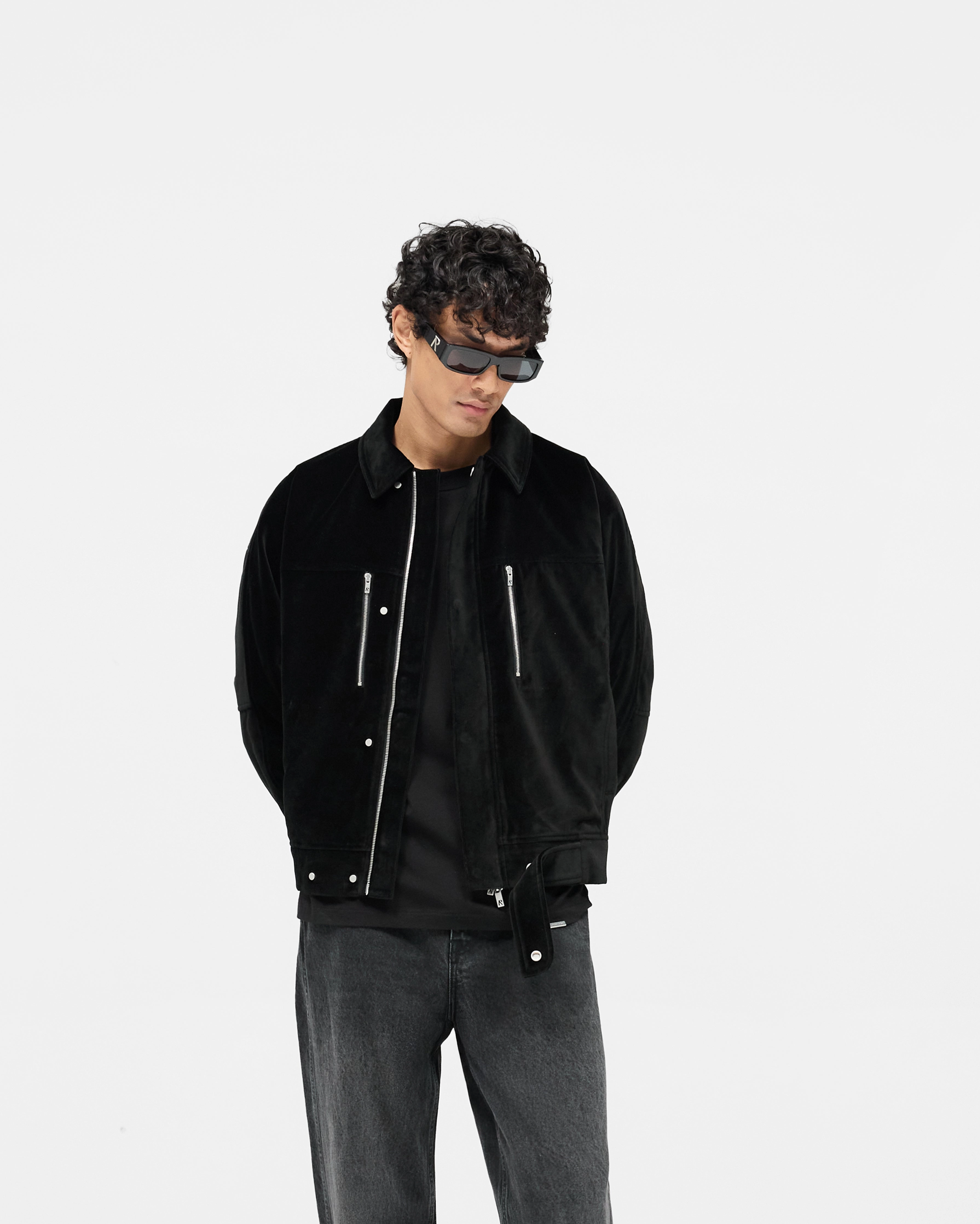 Smart Casual Bordeaux Brushed Jacket - Black