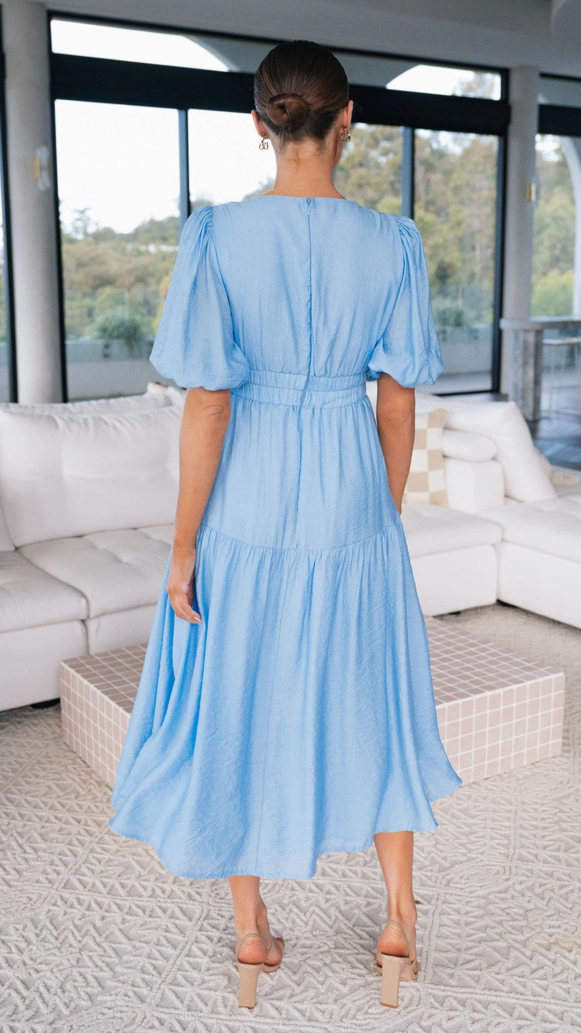 Erin Midi Dress - Blue Fall Ready