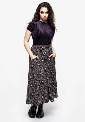 Snapdragon Tie Detail Midi Skirt Easy Layers Fresh Fit