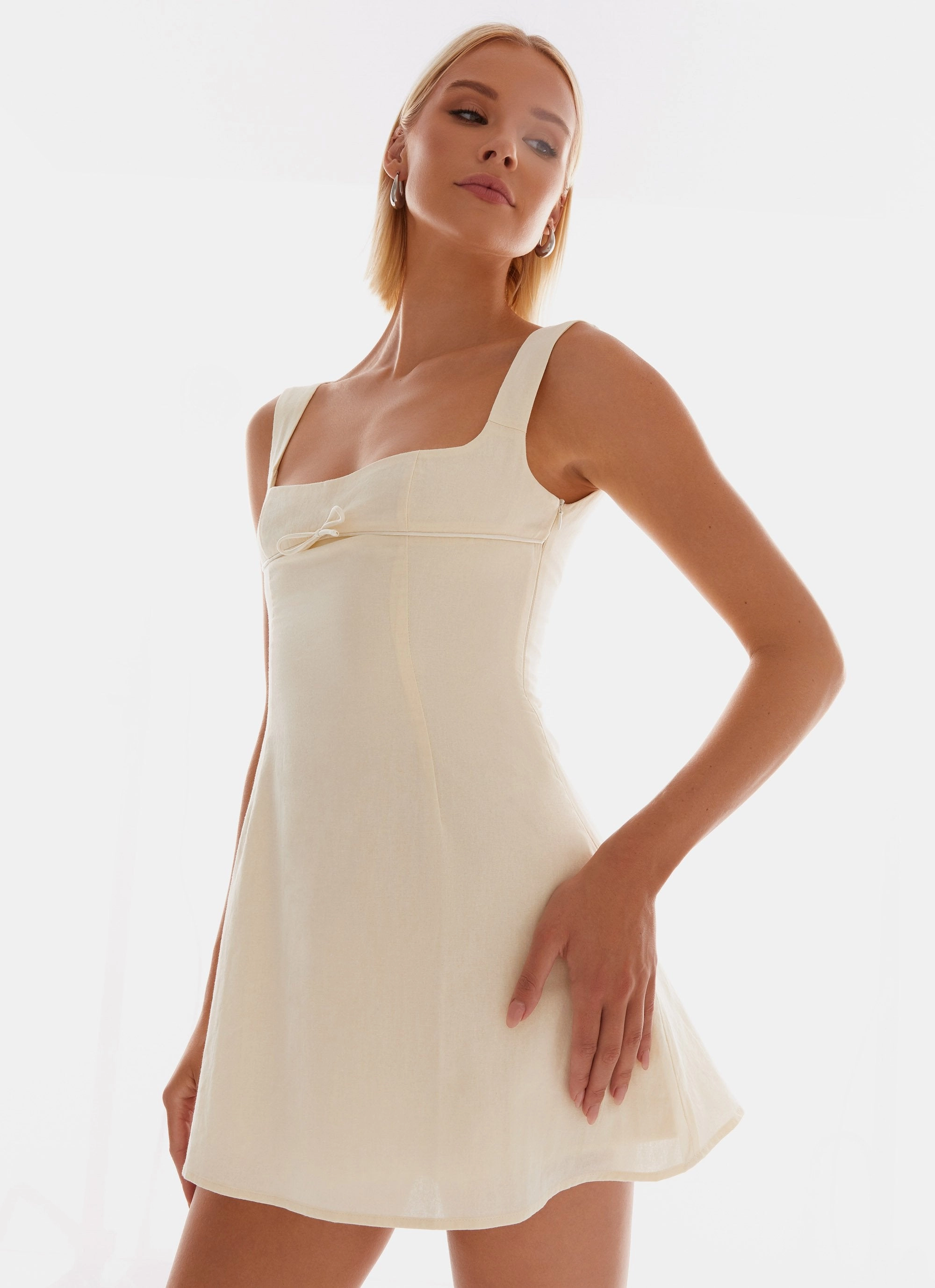 Cadence Mini Dress - Yellow Perfectly Styled