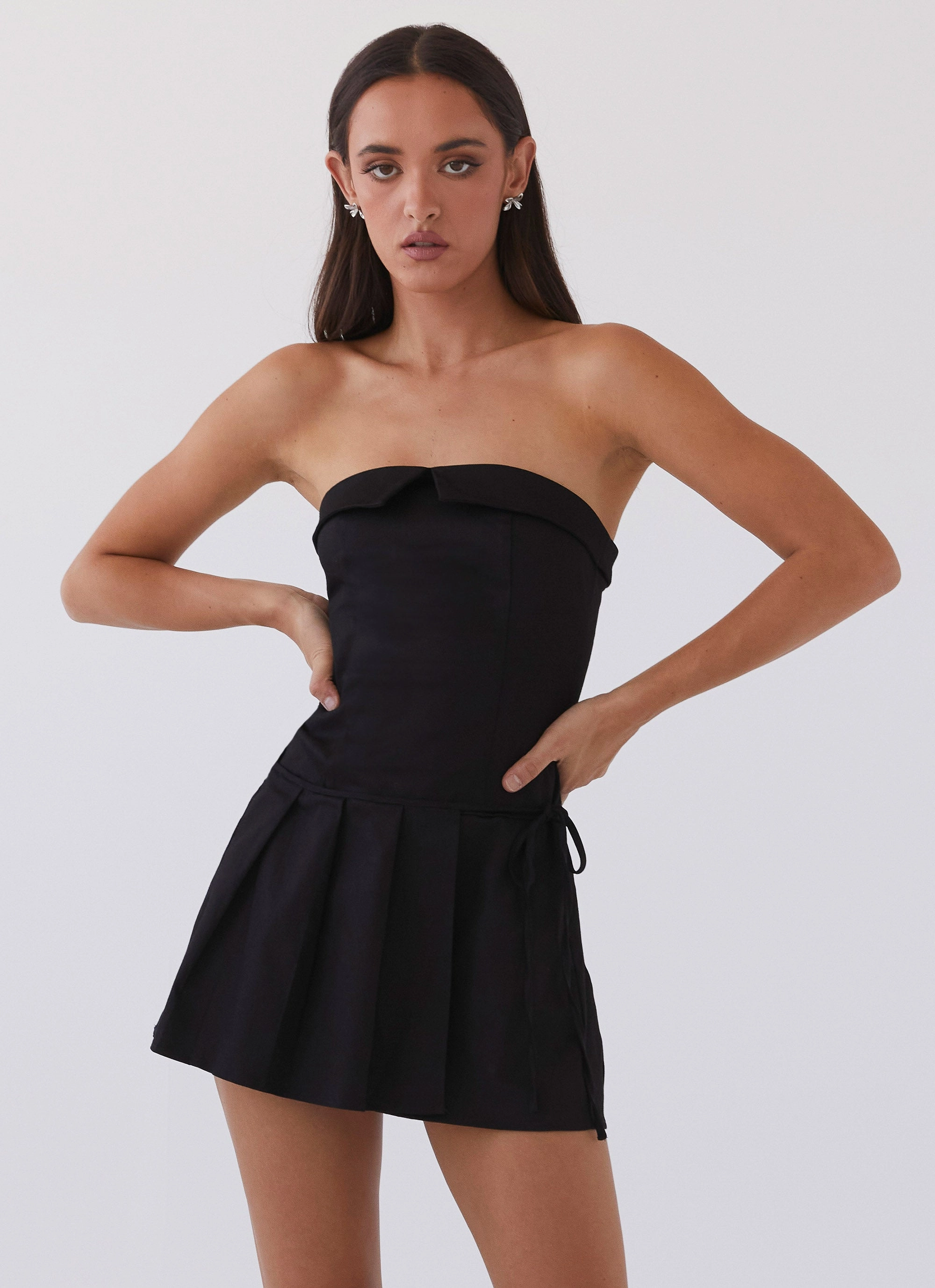 Cool Shape Calling The Shots Mini Dress - Black